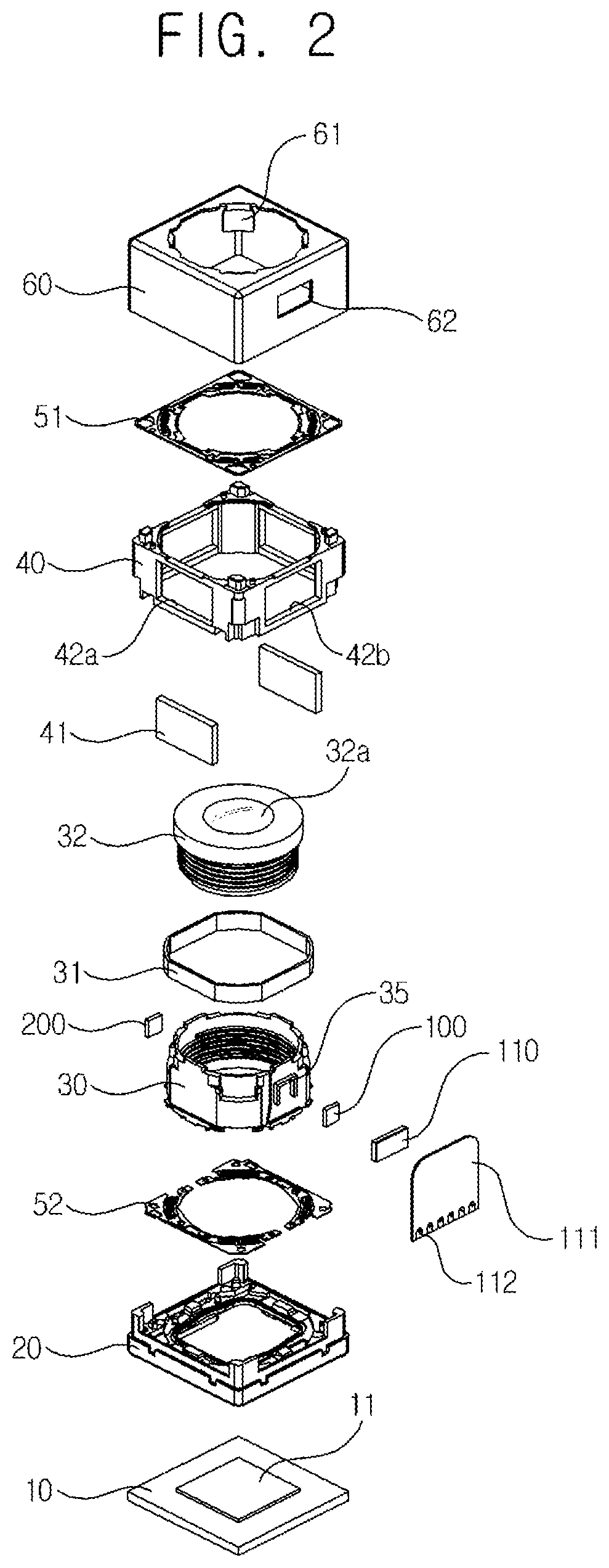 Patent US12328504 Figure 2 – Lens moving unit comprising a sensing magnet and a correction magnet