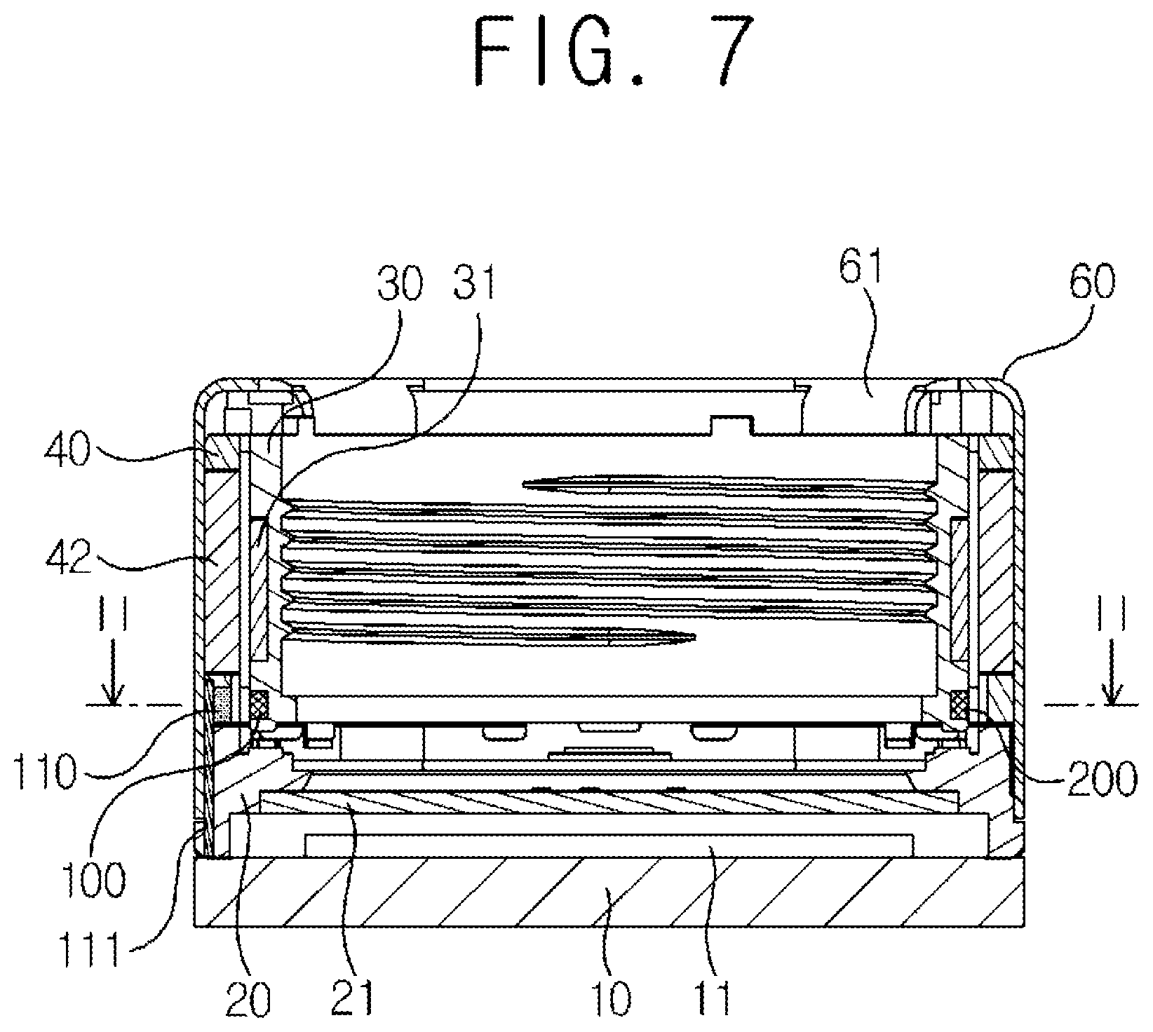 Patent US12328504 Figure 7 – Lens moving unit comprising a sensing magnet and a correction magnet