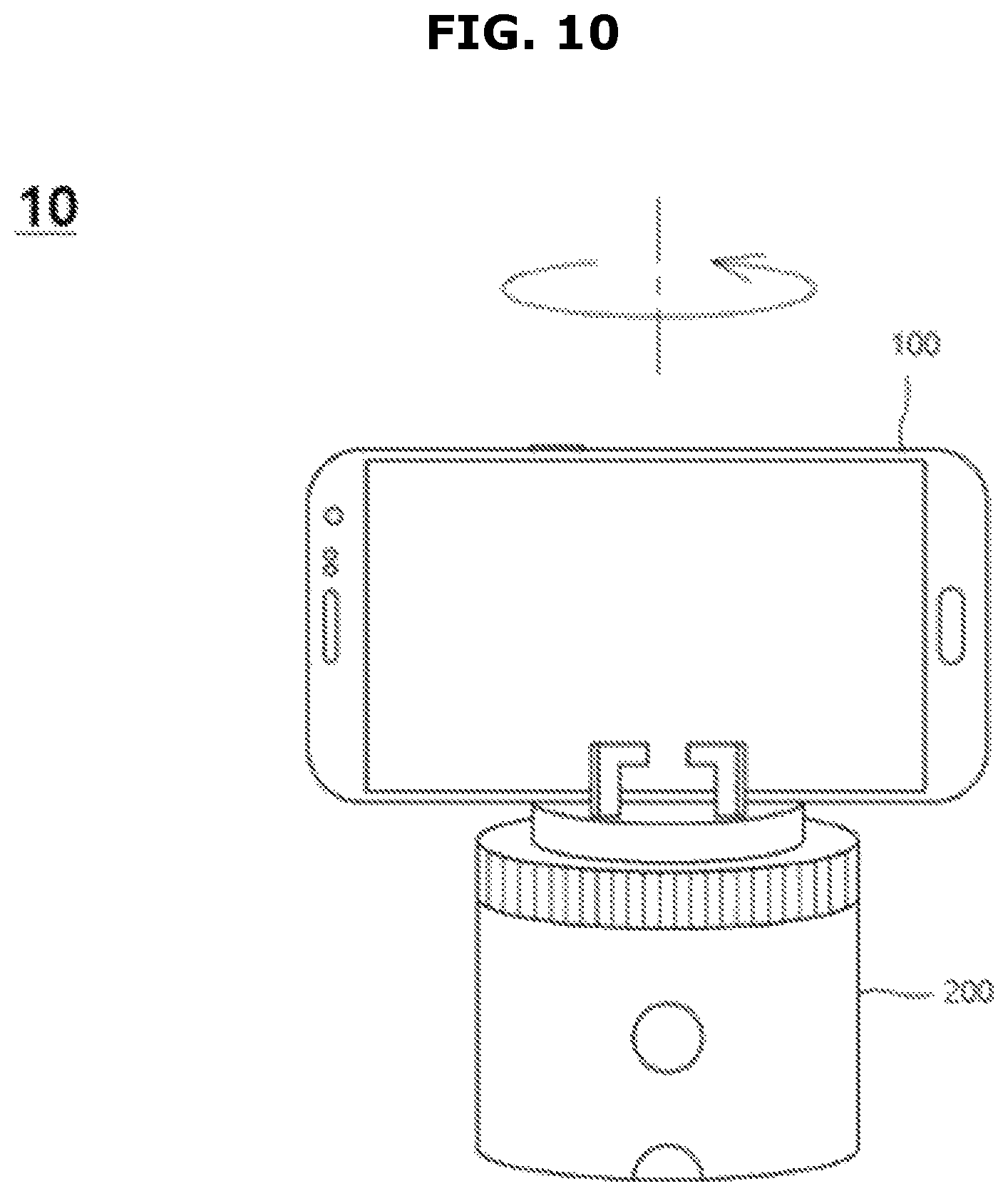 Patent US12328508 Figure 10 – Method for tracking object by controlling a rotation of a cradle using a portable terminal and system thereof