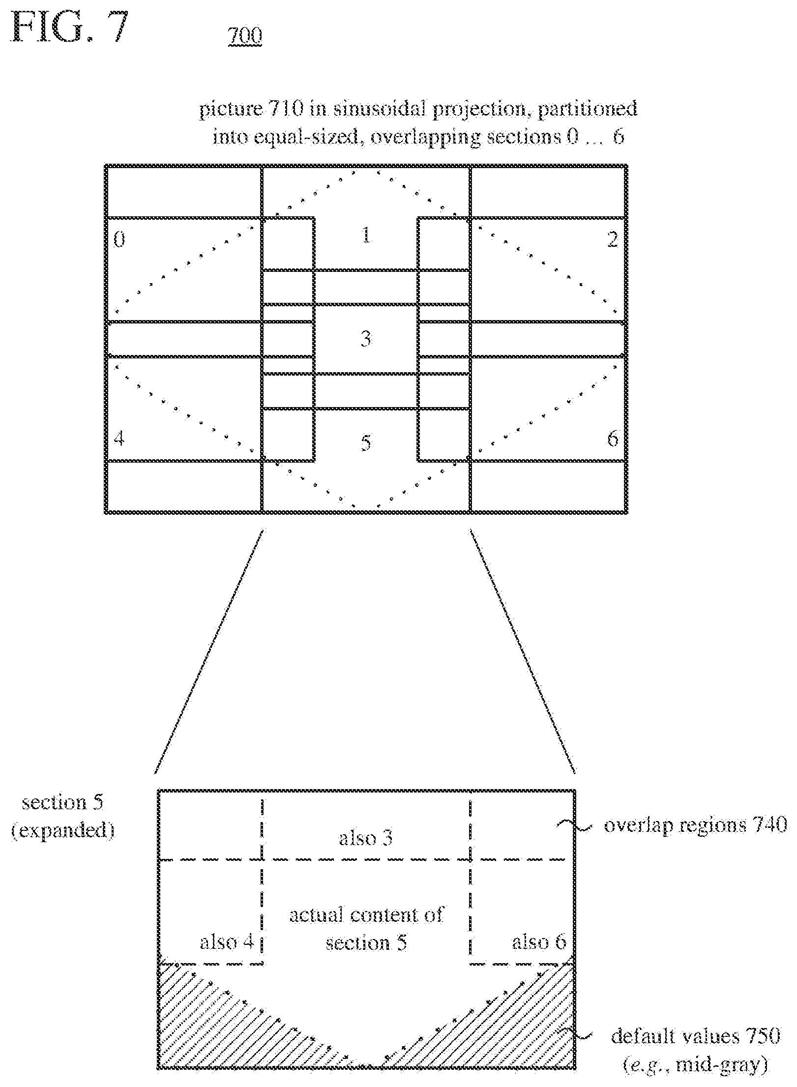Patent US12328509 Figure 8 – Adaptive panoramic video streaming using composite pictures