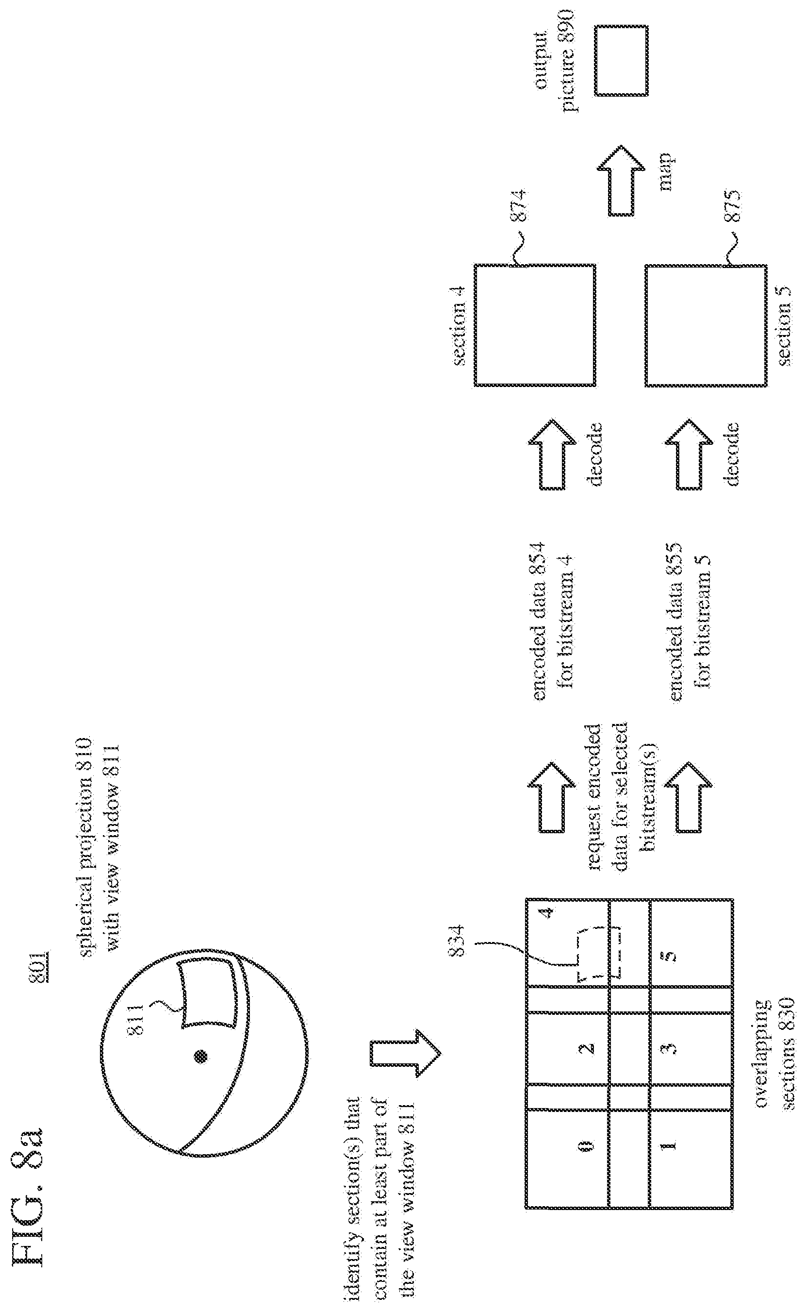 Patent US12328509 Figure 9 – Adaptive panoramic video streaming using composite pictures