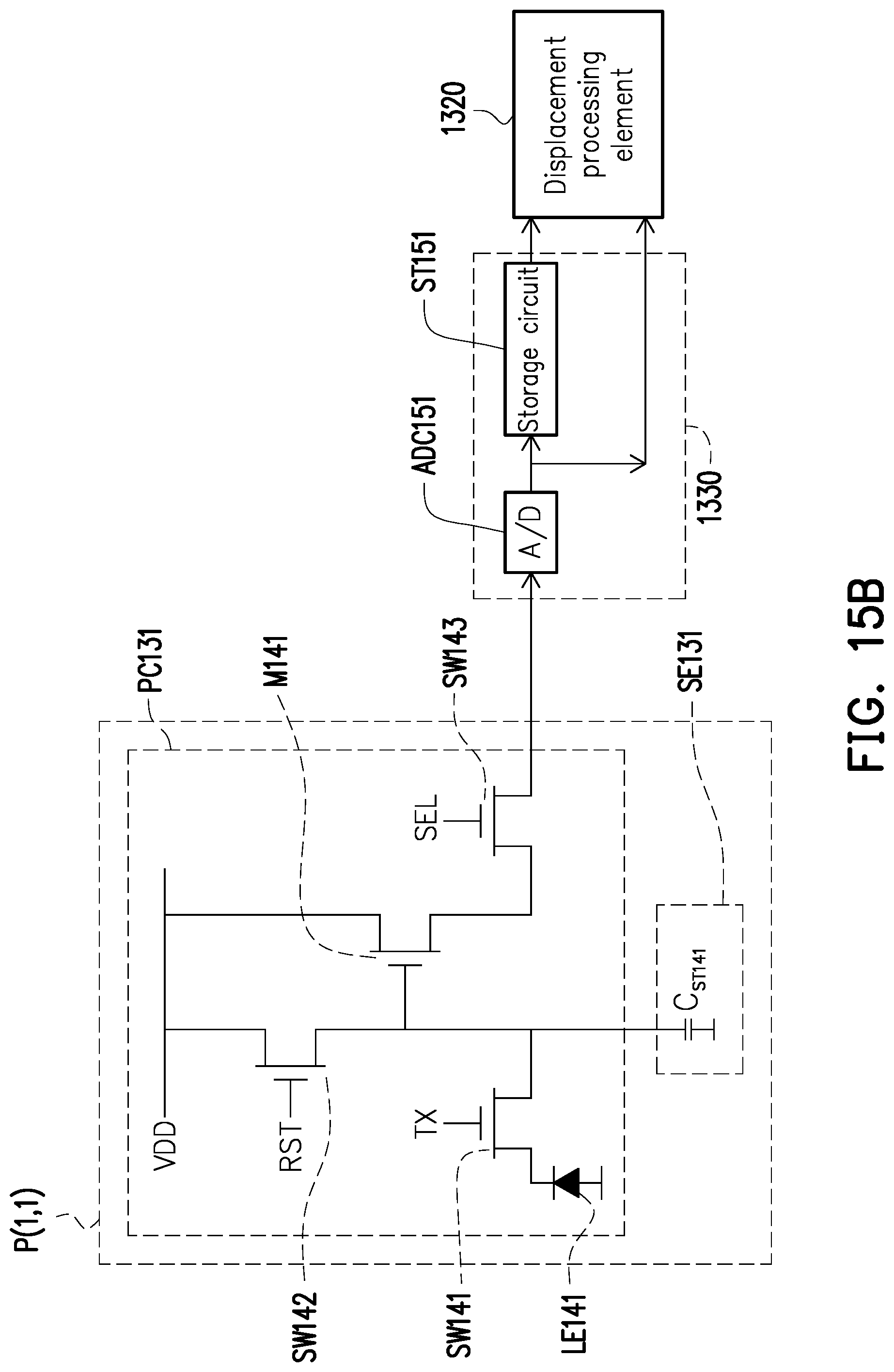 Patent US12328519 Figure 15 – Image sensor