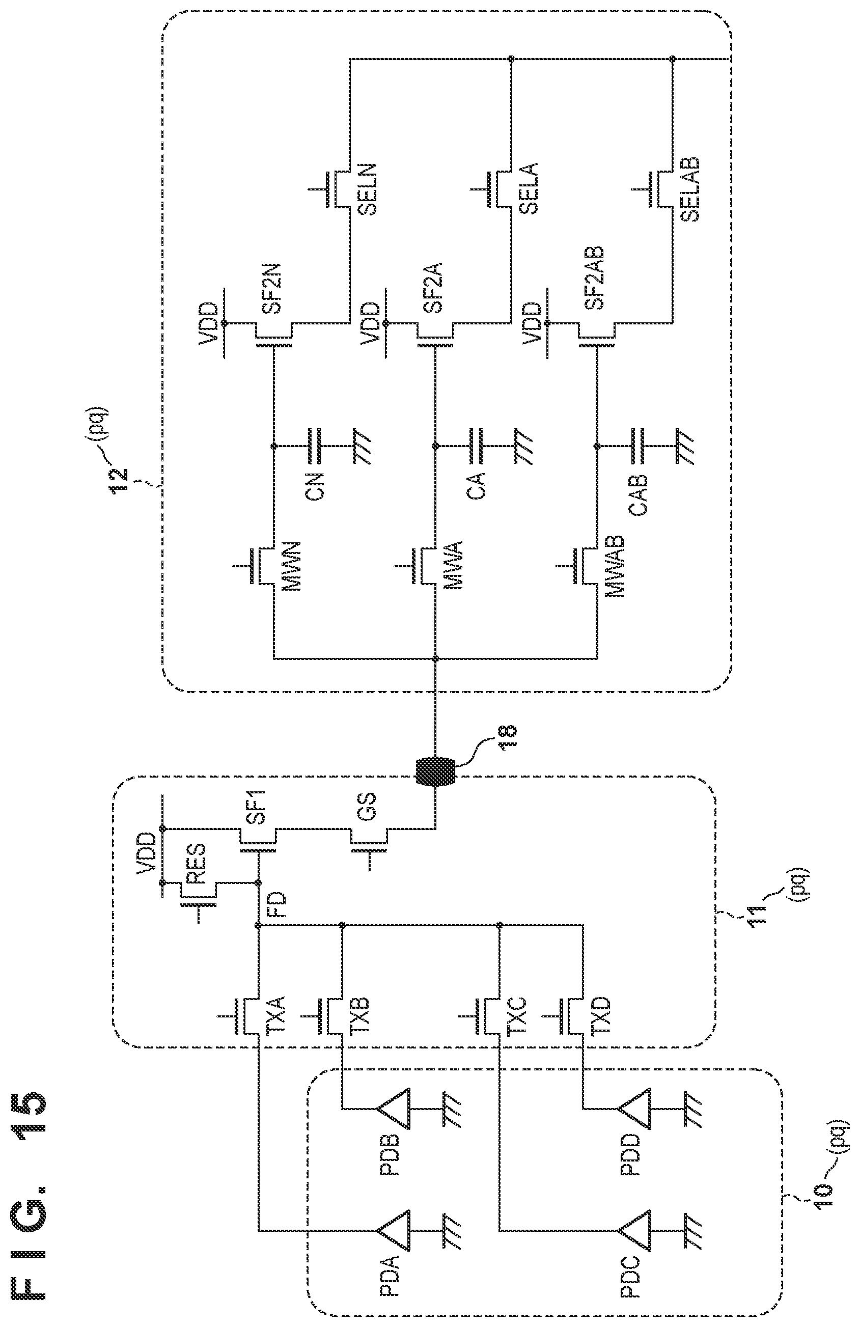 Patent US12328520 Figure 14 – Image pickup device