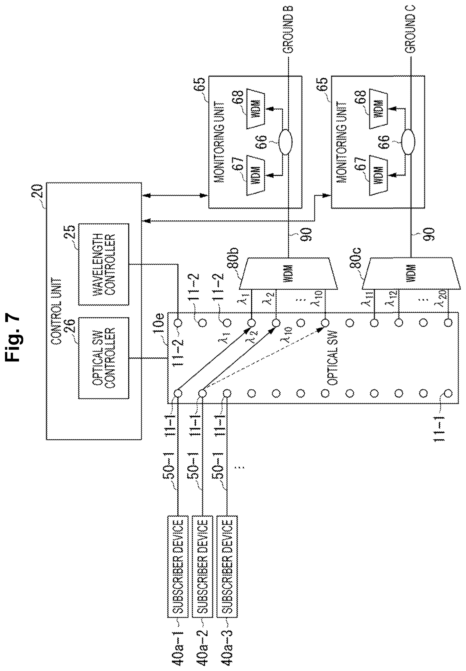 Patent US12328537 Figure 7 – Optical communication apparatus, optical communication system and optical communication method