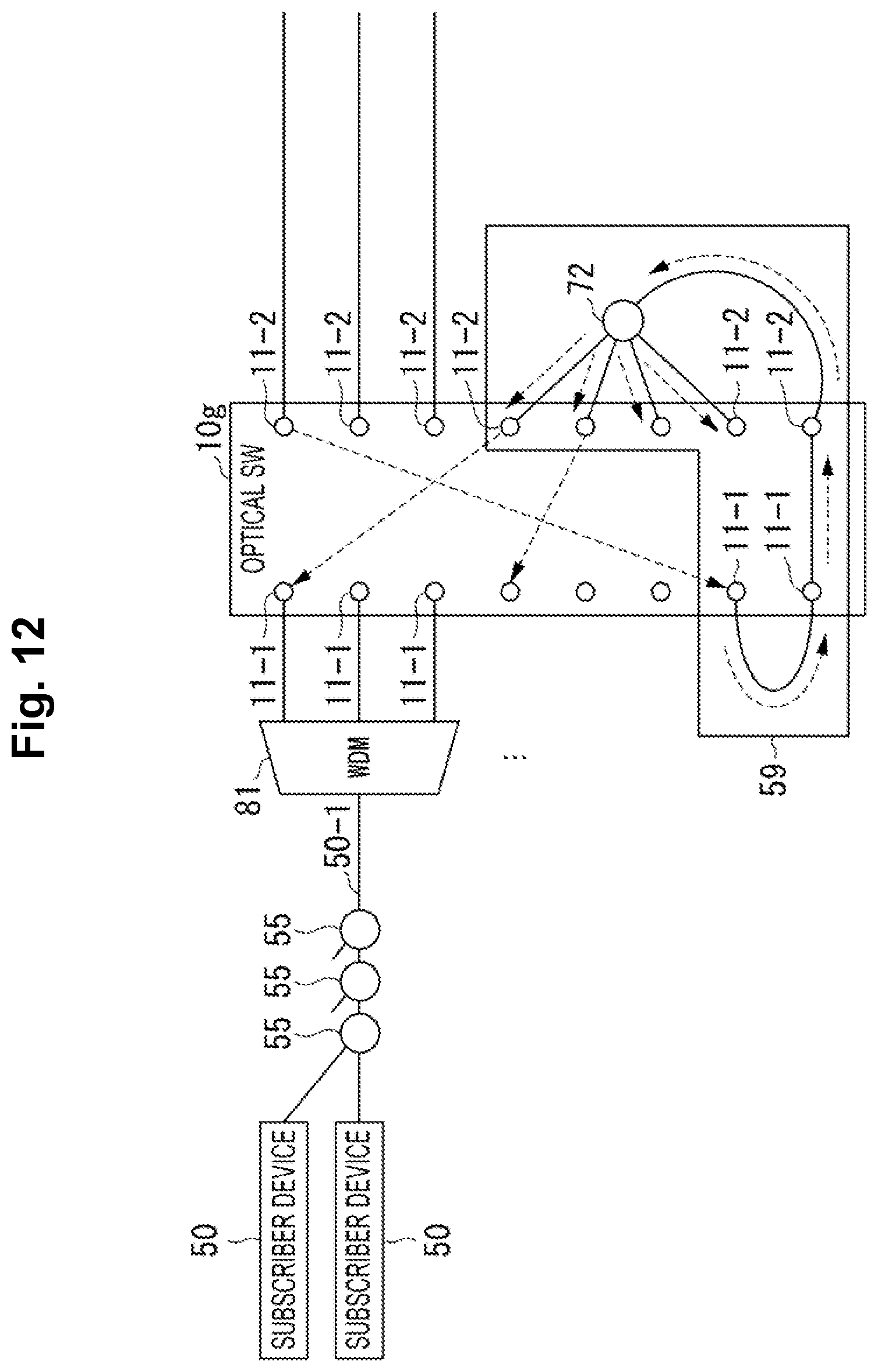 Patent US12328537 Figure 12 – Optical communication apparatus, optical communication system and optical communication method
