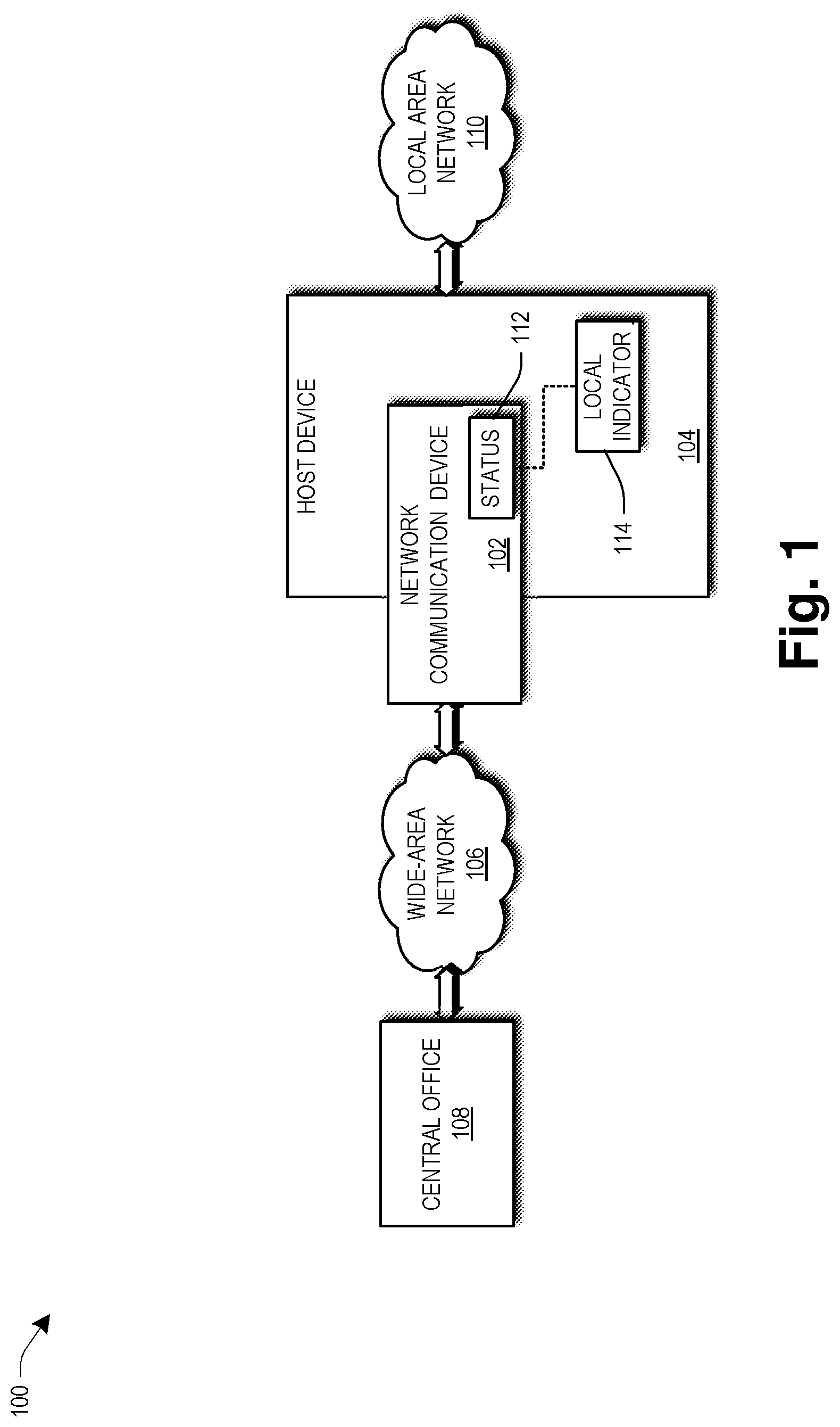 Patent US12328538 Figure 1 – Remote status indicators for pluggable device