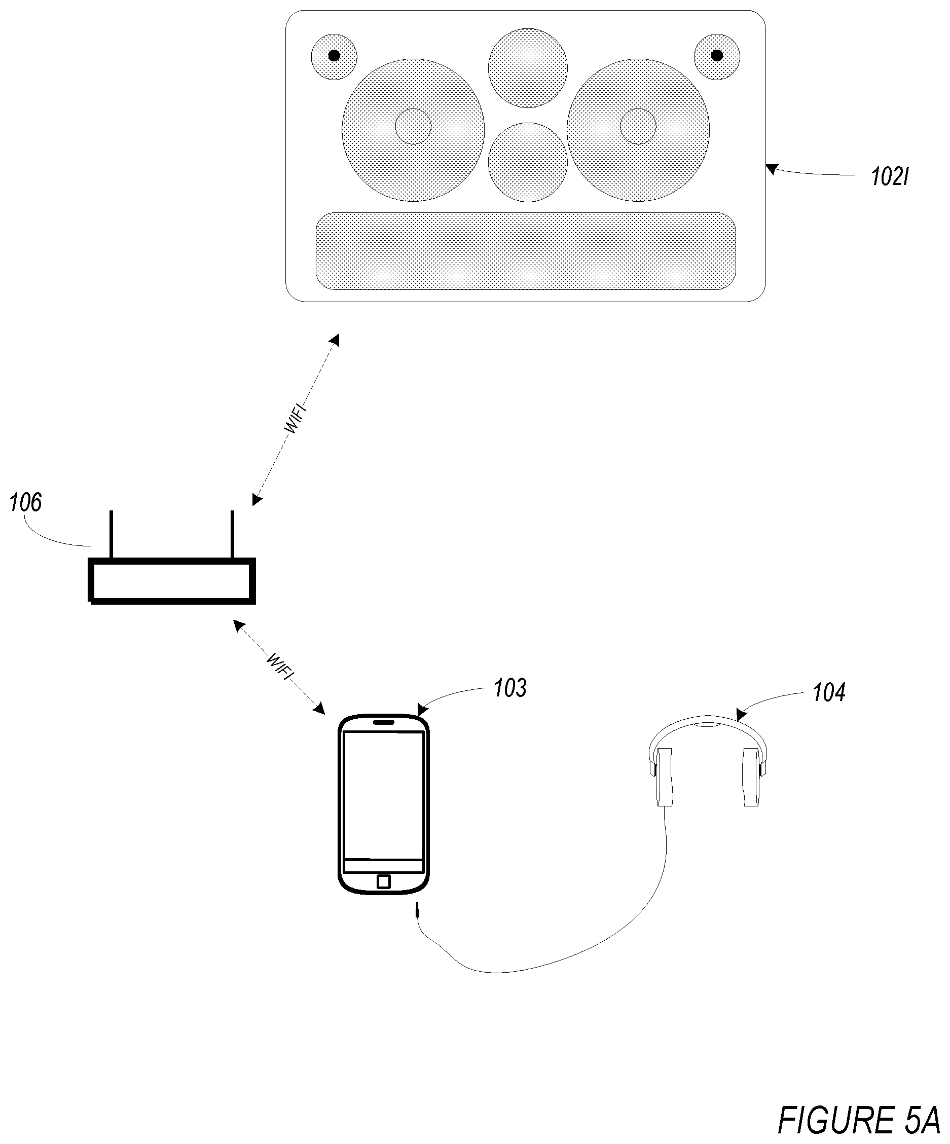 Patent US12328543 Figure 4 – Headphone interaction with media playback system