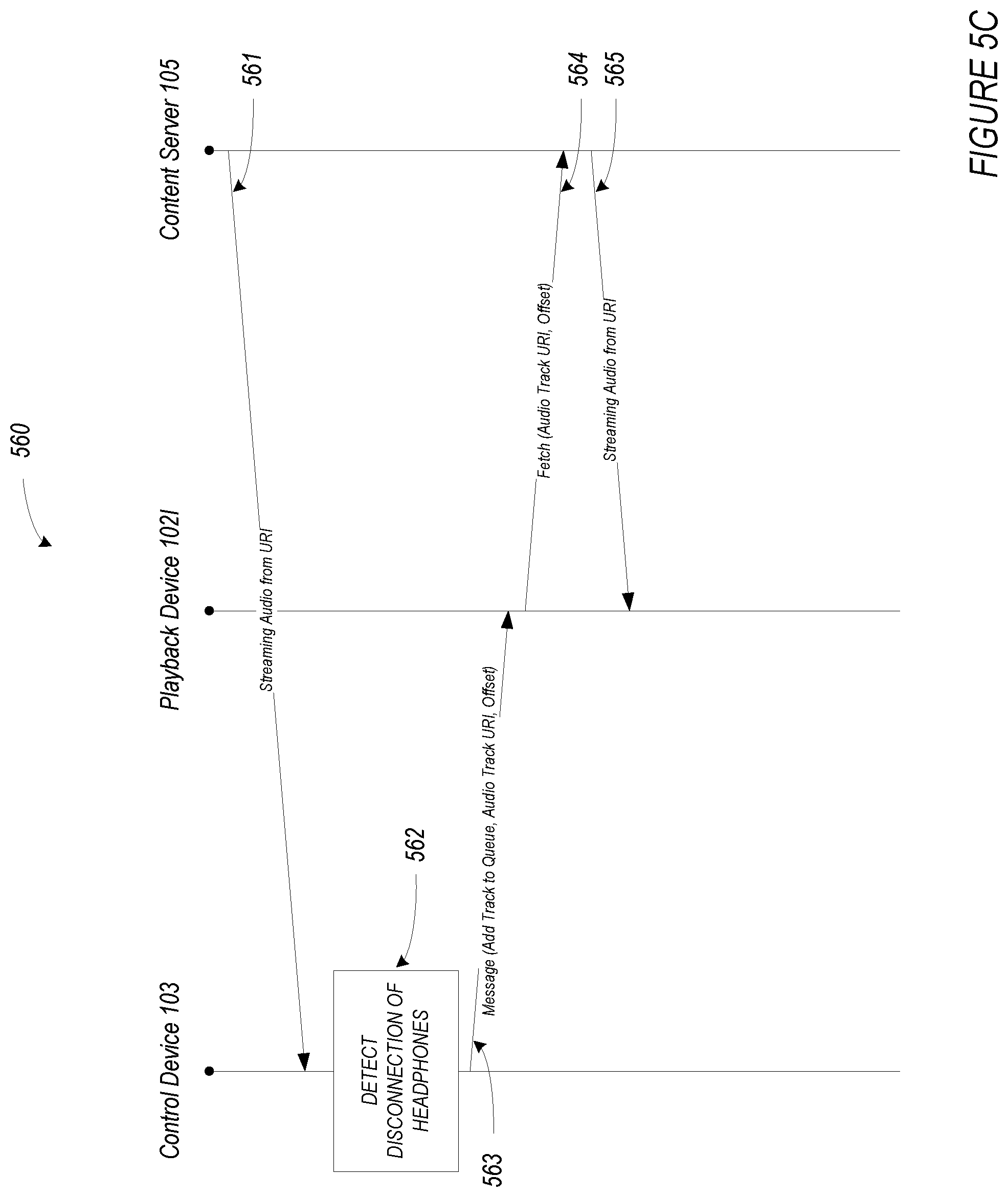 Patent US12328543 Figure 6 – Headphone interaction with media playback system