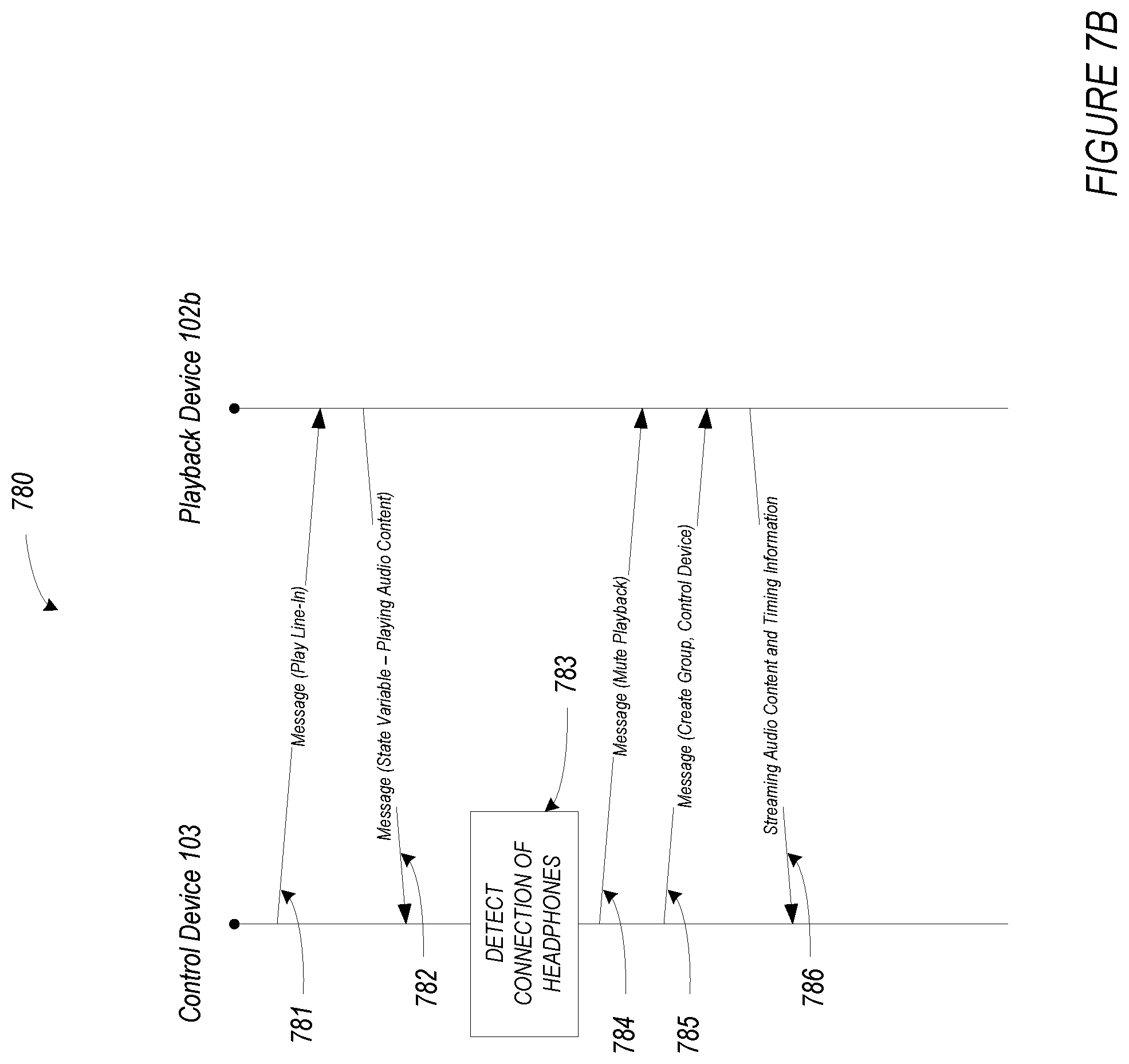 Patent US12328543 Figure 10 – Headphone interaction with media playback system