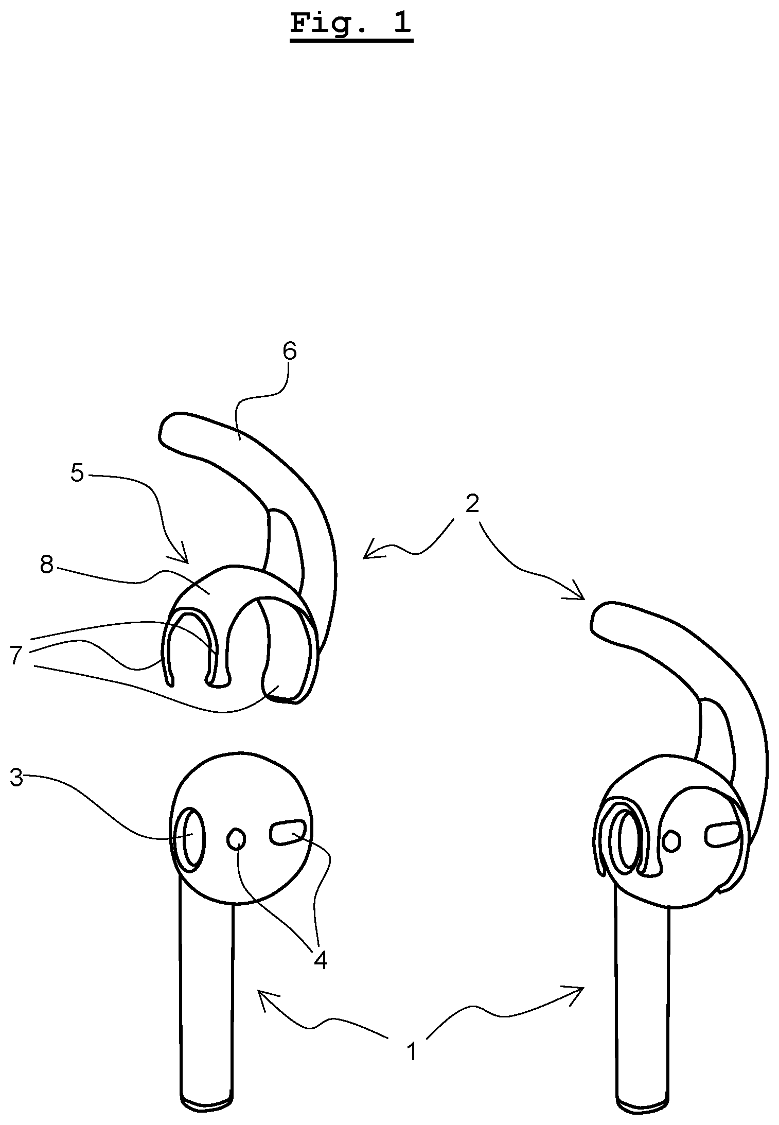 Patent US12328544 Figure 1 – Adapter for an earphone