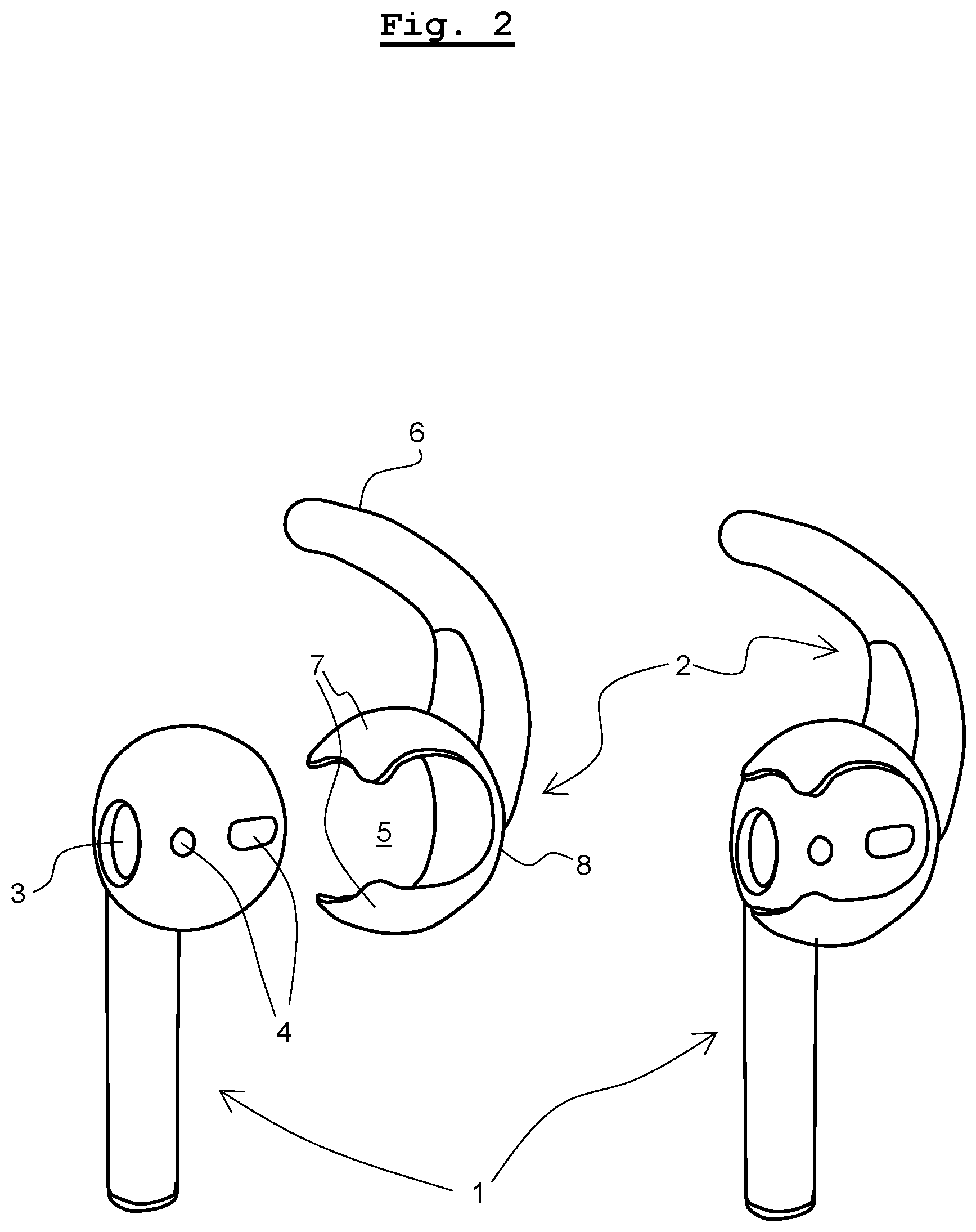 Patent US12328544 Figure 2 – Adapter for an earphone