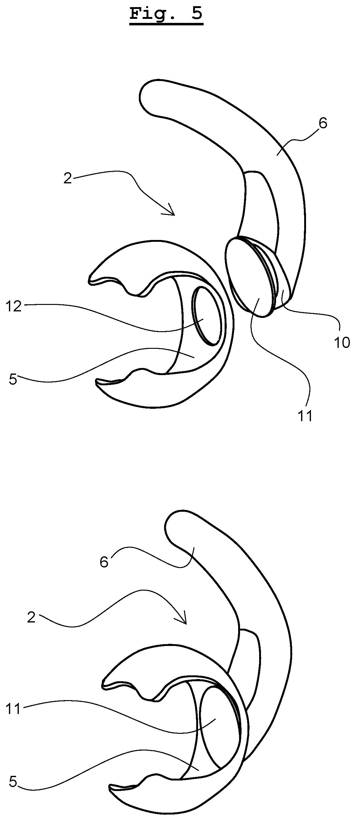 Patent US12328544 Figure 5 – Adapter for an earphone