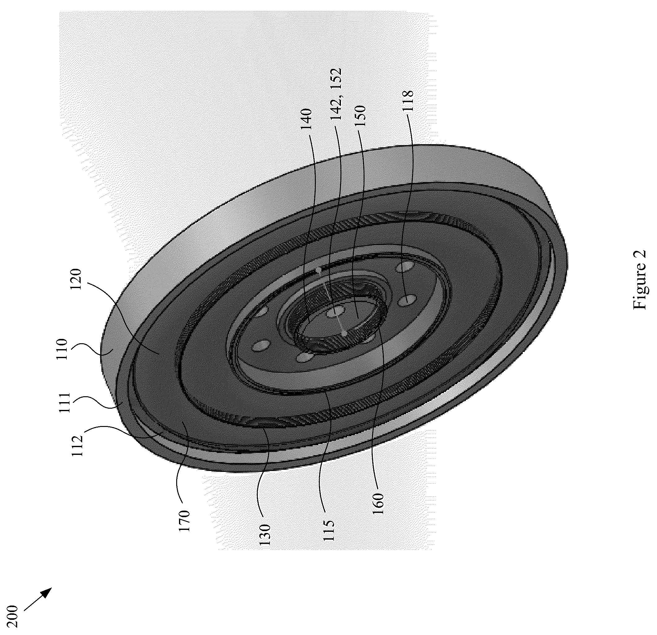 Patent US12328545 Figure 2 – Hybrid ring-radiator headphone driver