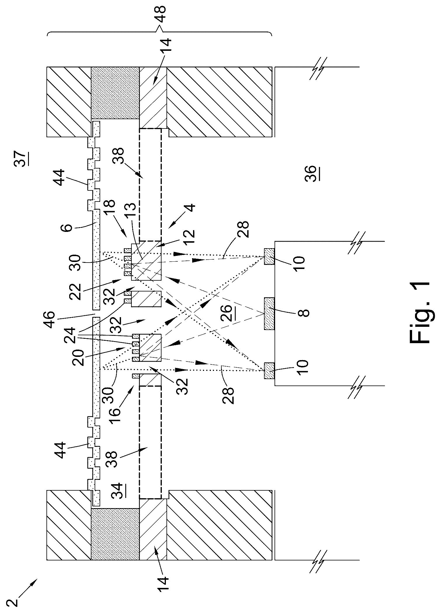 Patent US12328548 Figure 1 – Optical microphone substrate