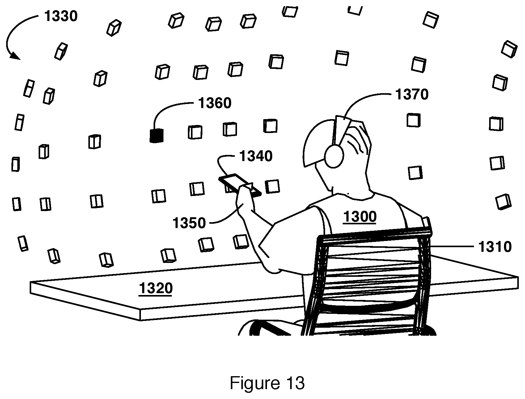 Patent US12328563 Figure 11 – Wearable electronic device (WED) plays sound processed with a room impulse response (RIR)
