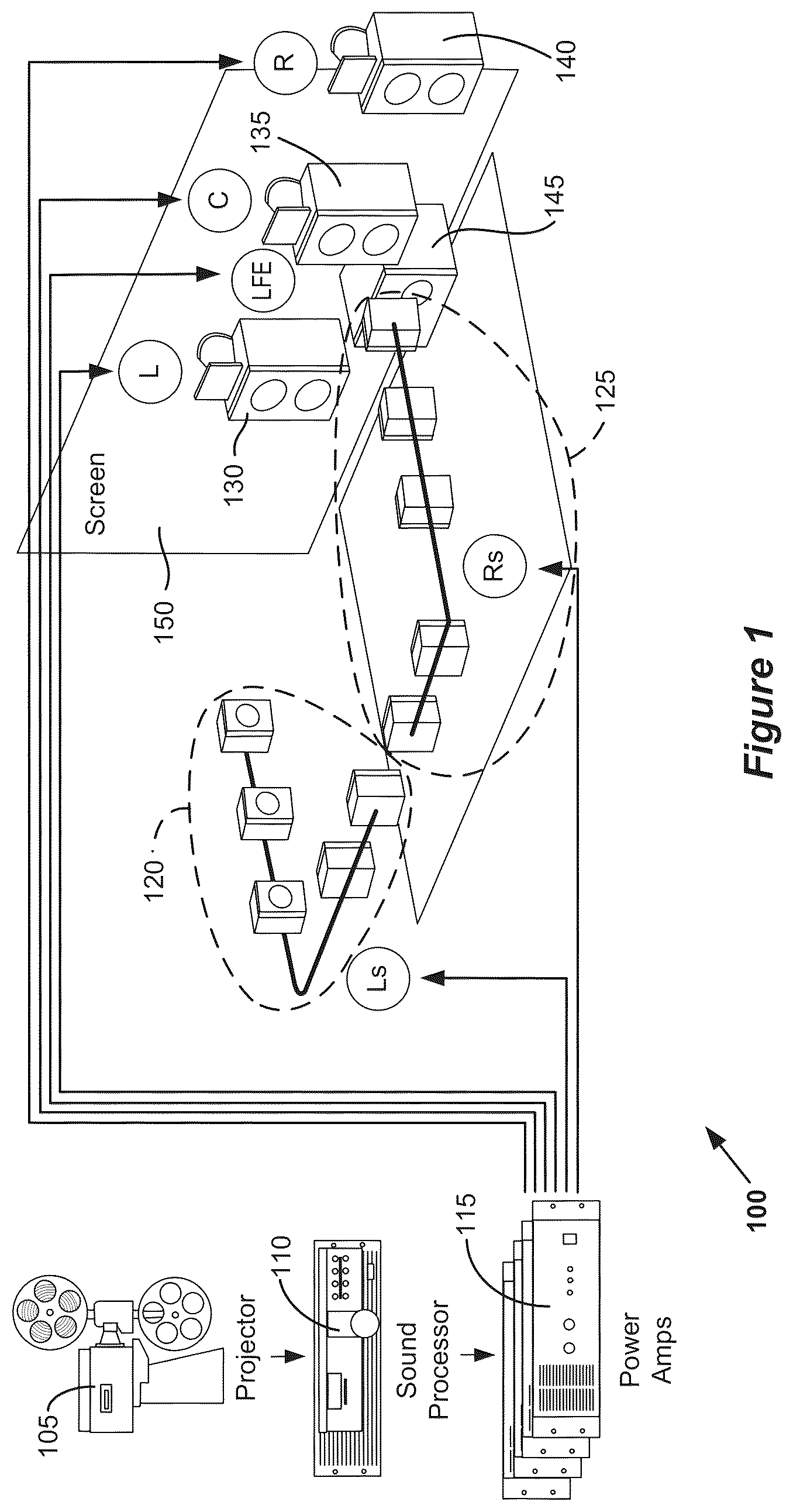 Patent US12328565 Figure 1 – Methods and apparatus for rendering audio objects
