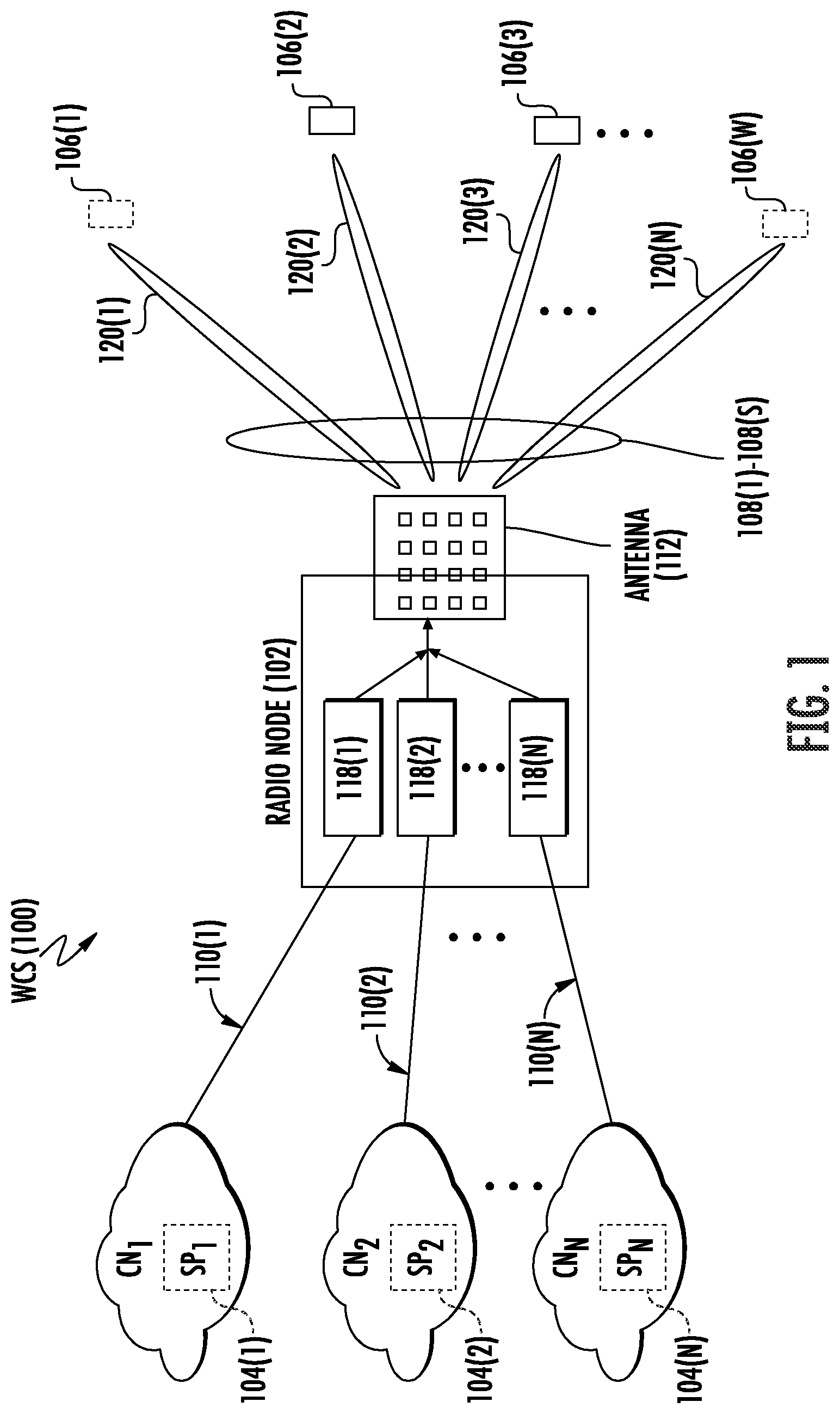 Patent US12328669 Figure 1 – Autonomous power saving in a remote unit in a wireless communications system (WCS)