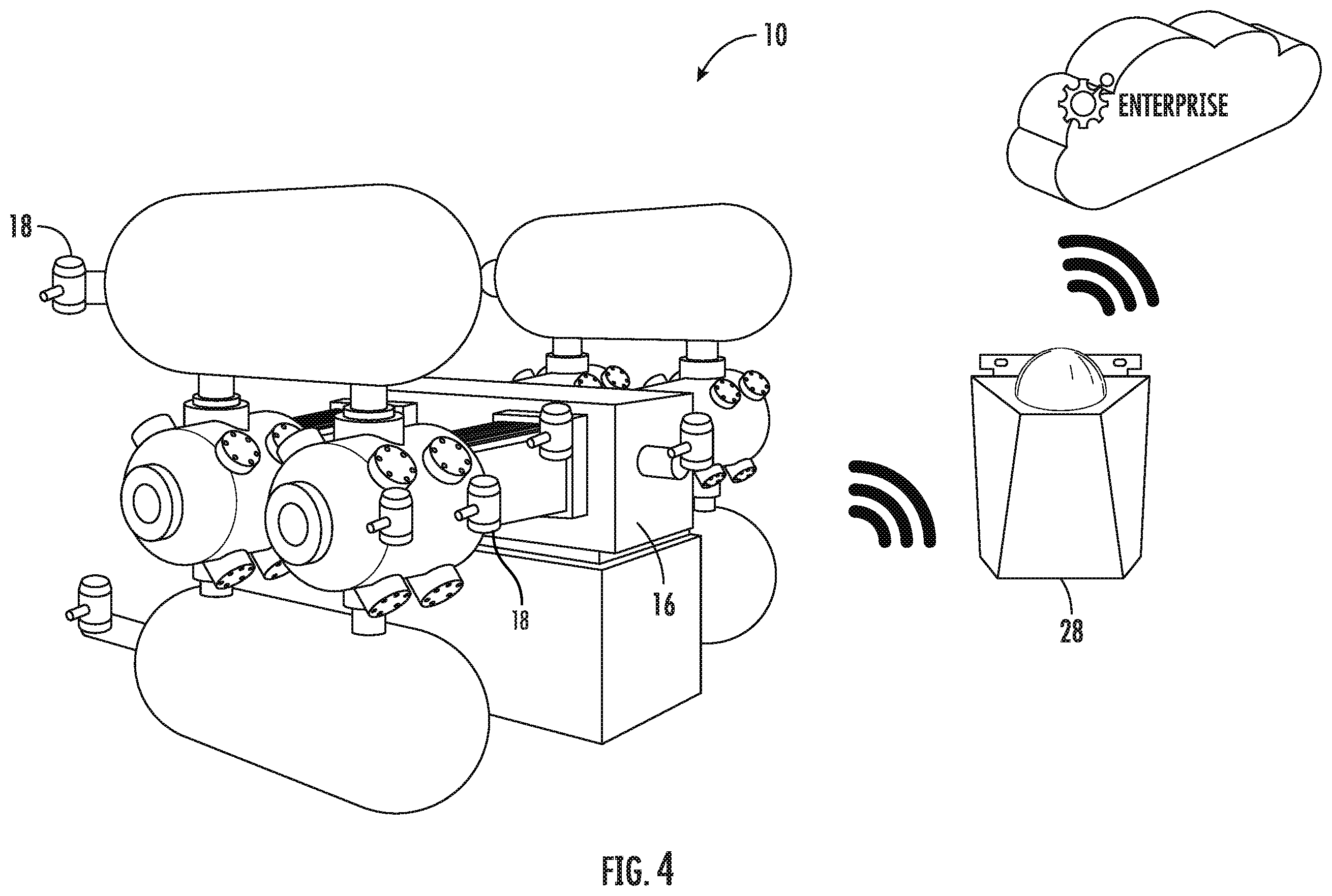 Patent US12328697 Figure 4 – System and method of wireless synchronization of machinery monitoring components