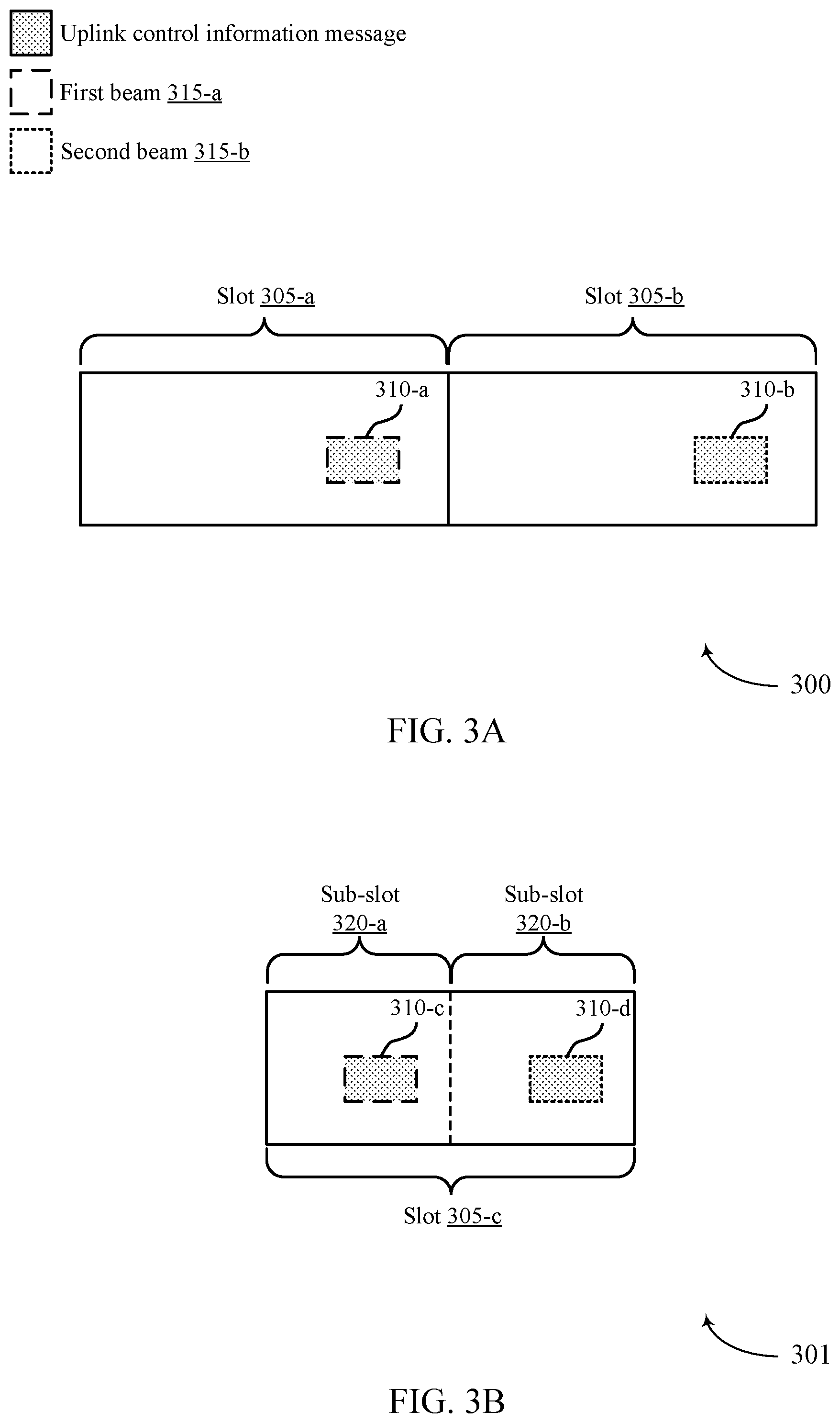 Patent US12328727 Figure 3 – Techniques for performing uplink control channel beam hopping and repetition