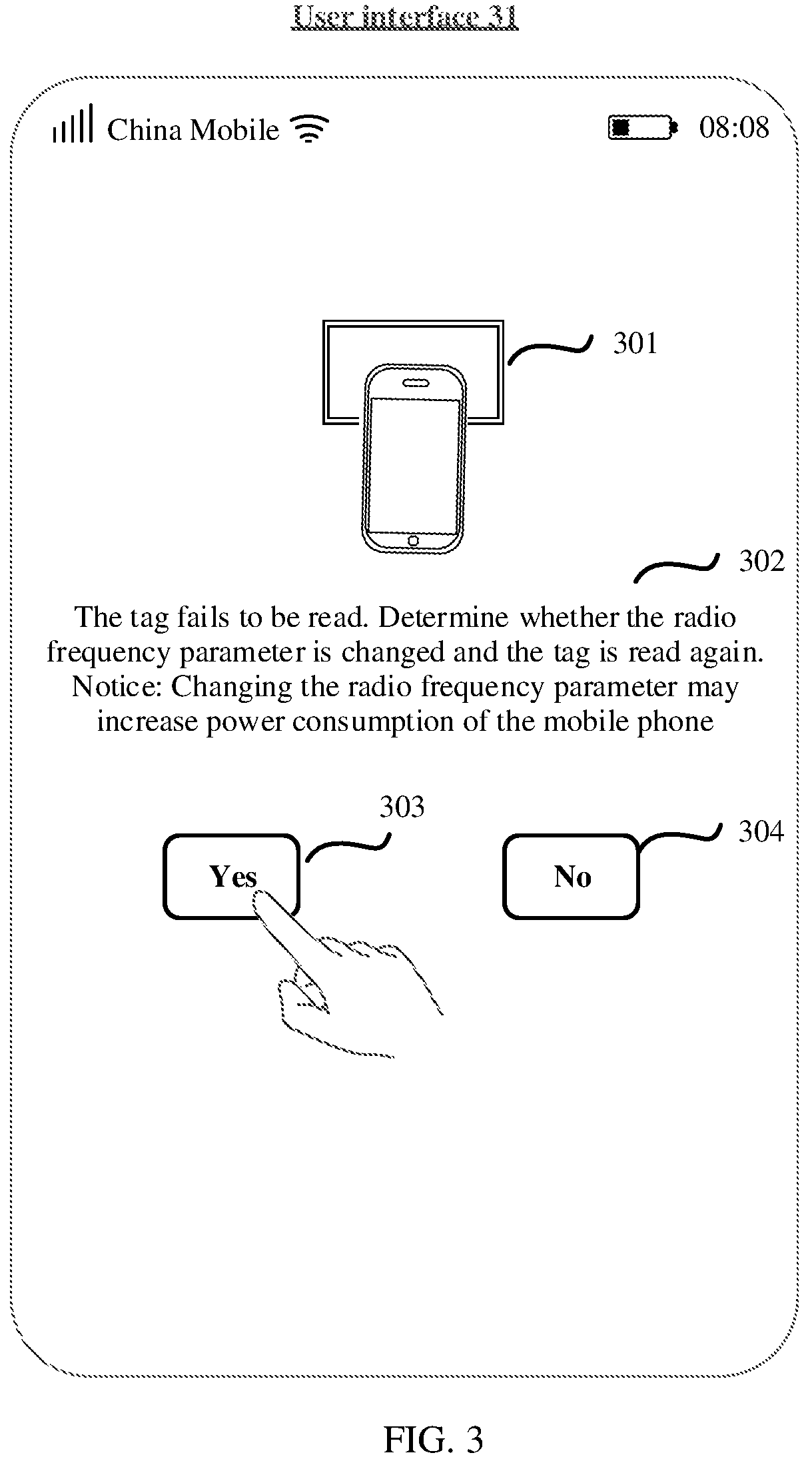 Patent US12328778 Figure 3 – Near field communication-based communication method, apparatus, and system