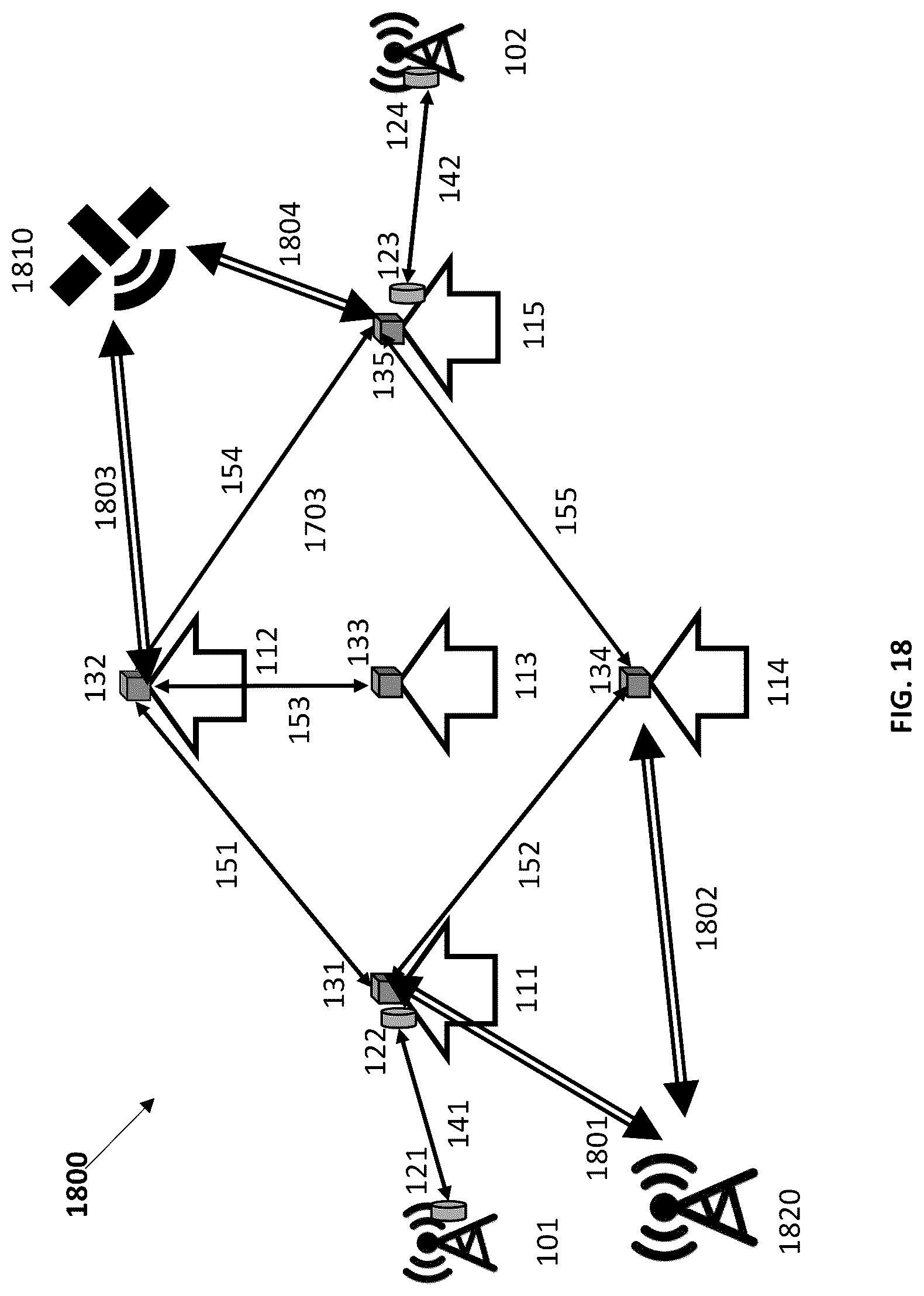 Patent US12328786 Figure 19 – Network sensing within a wireless mesh network
