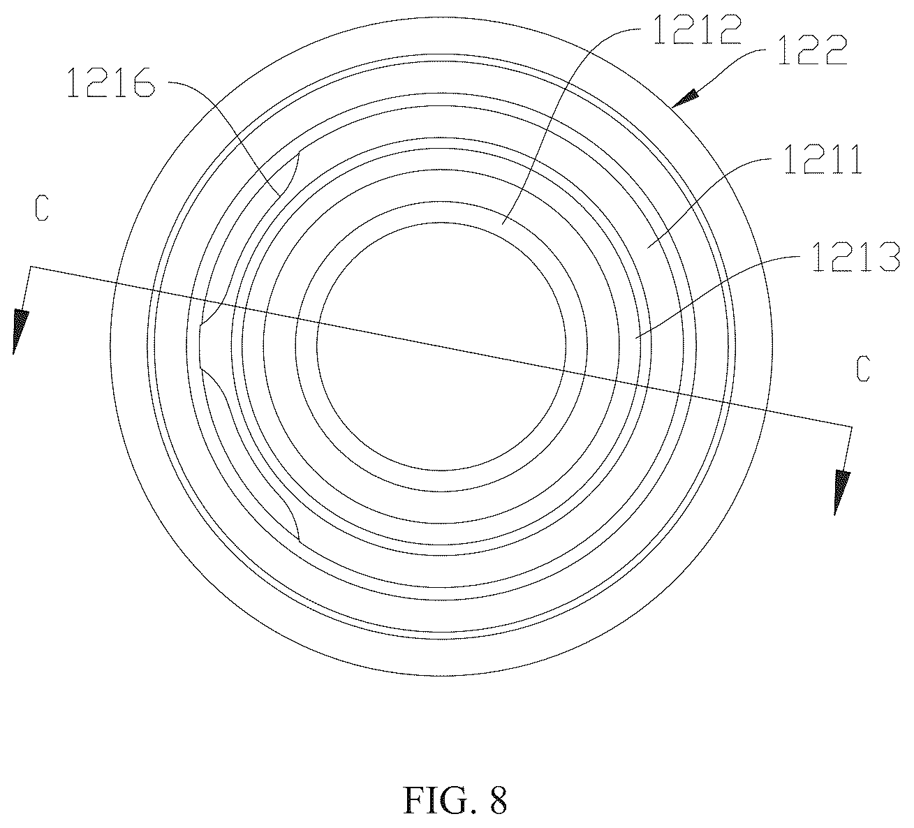 Patent US12328798 Figure 8 – Atomizer capable of preventing liquid leakage caused by air inside a liquid reservoir and electronic cigarette with the same