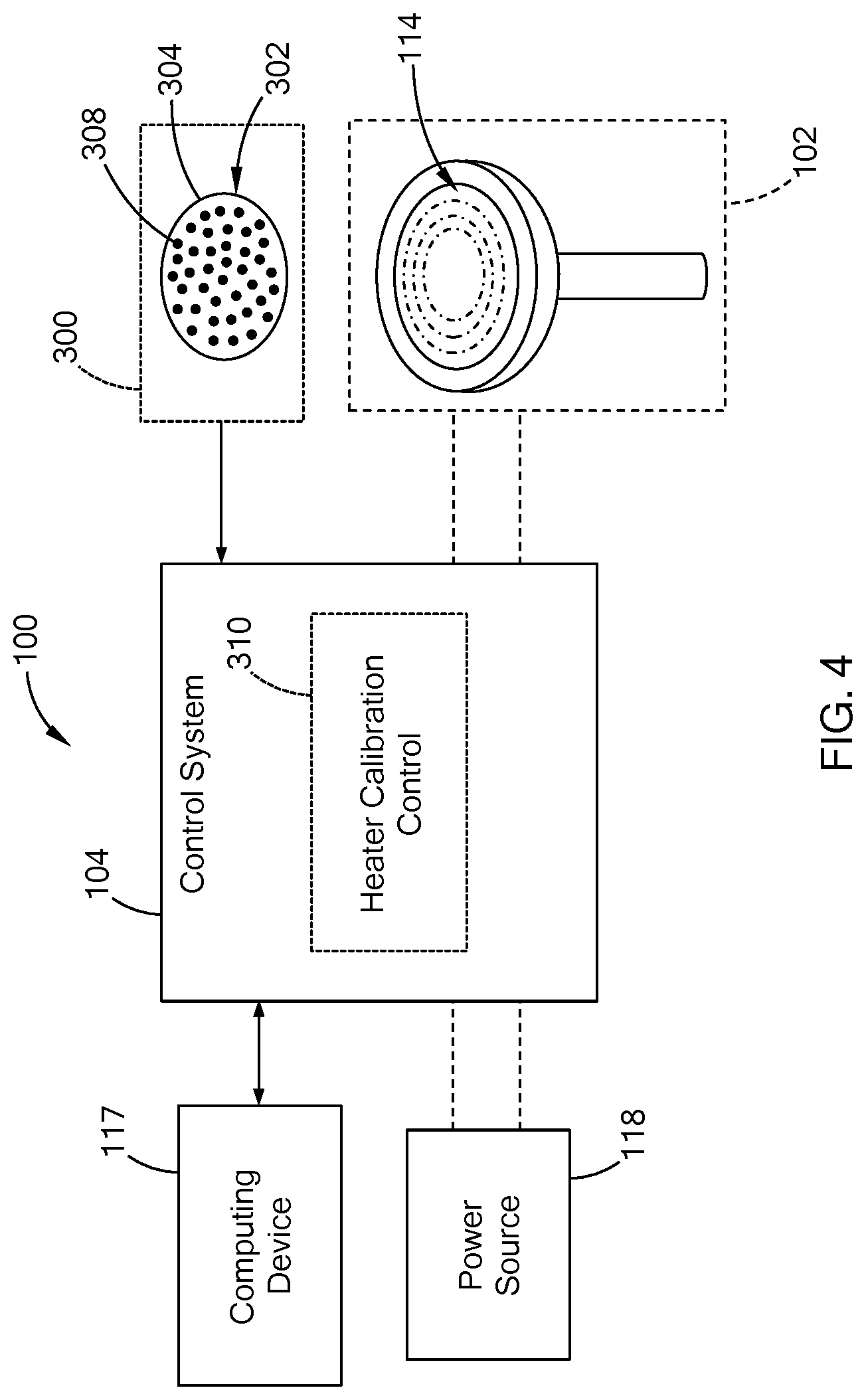 Patent US12328799 Figure 4 – System and method for calibrating a control system operating an electric heater