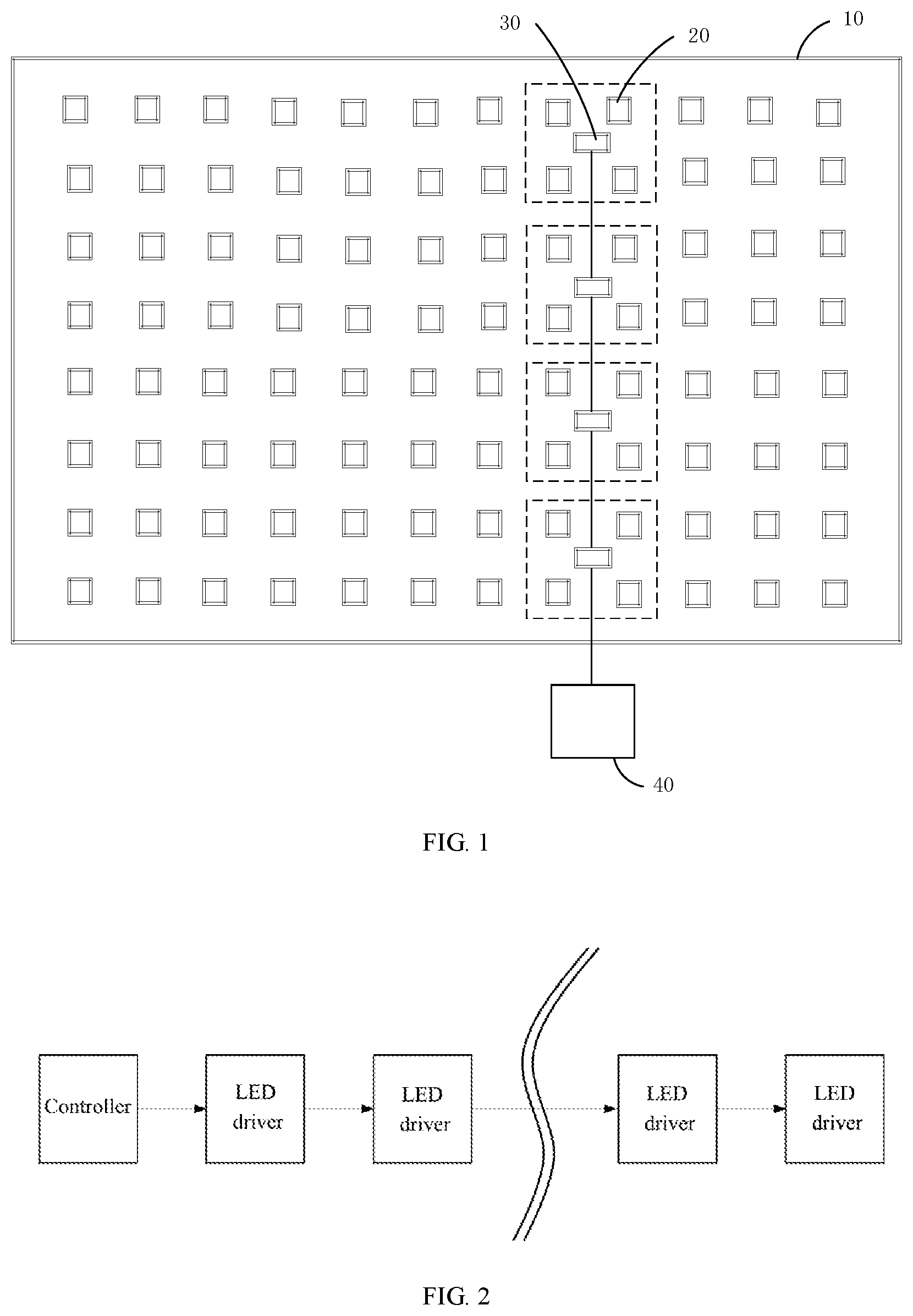 Patent US12328801 — LED control system and driver, data transmission method, electronic device, controller and storage medium — Figure 1