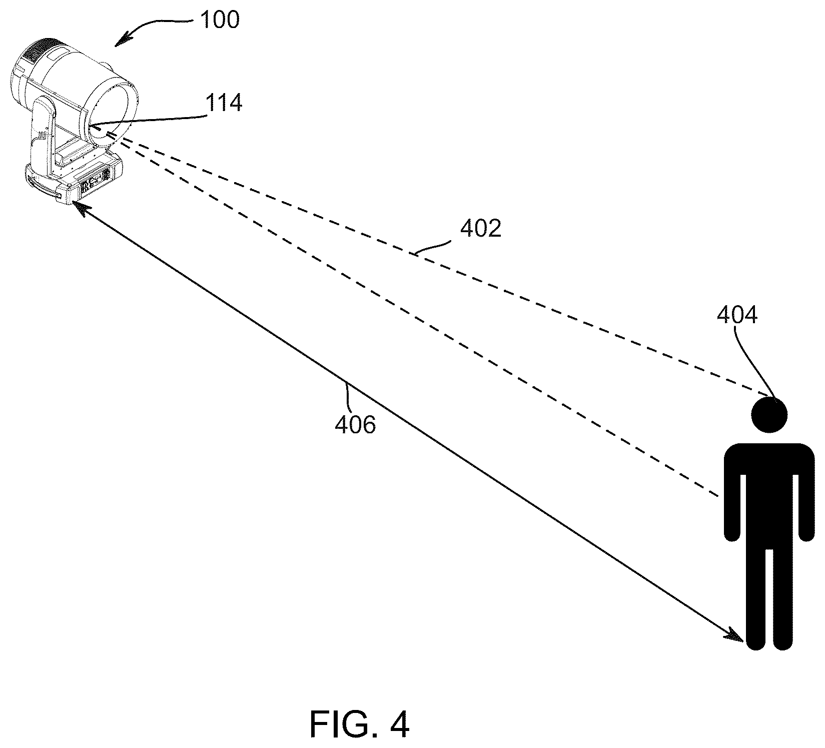 Patent US12328802 Figure 4 – Range sensing and safety system for a luminaire