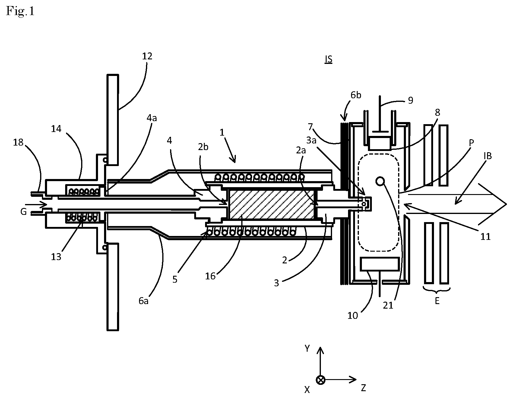 Patent US12328807 — Vaporizer, ion source and method for generating aluminum-containing vapor — Figure 1