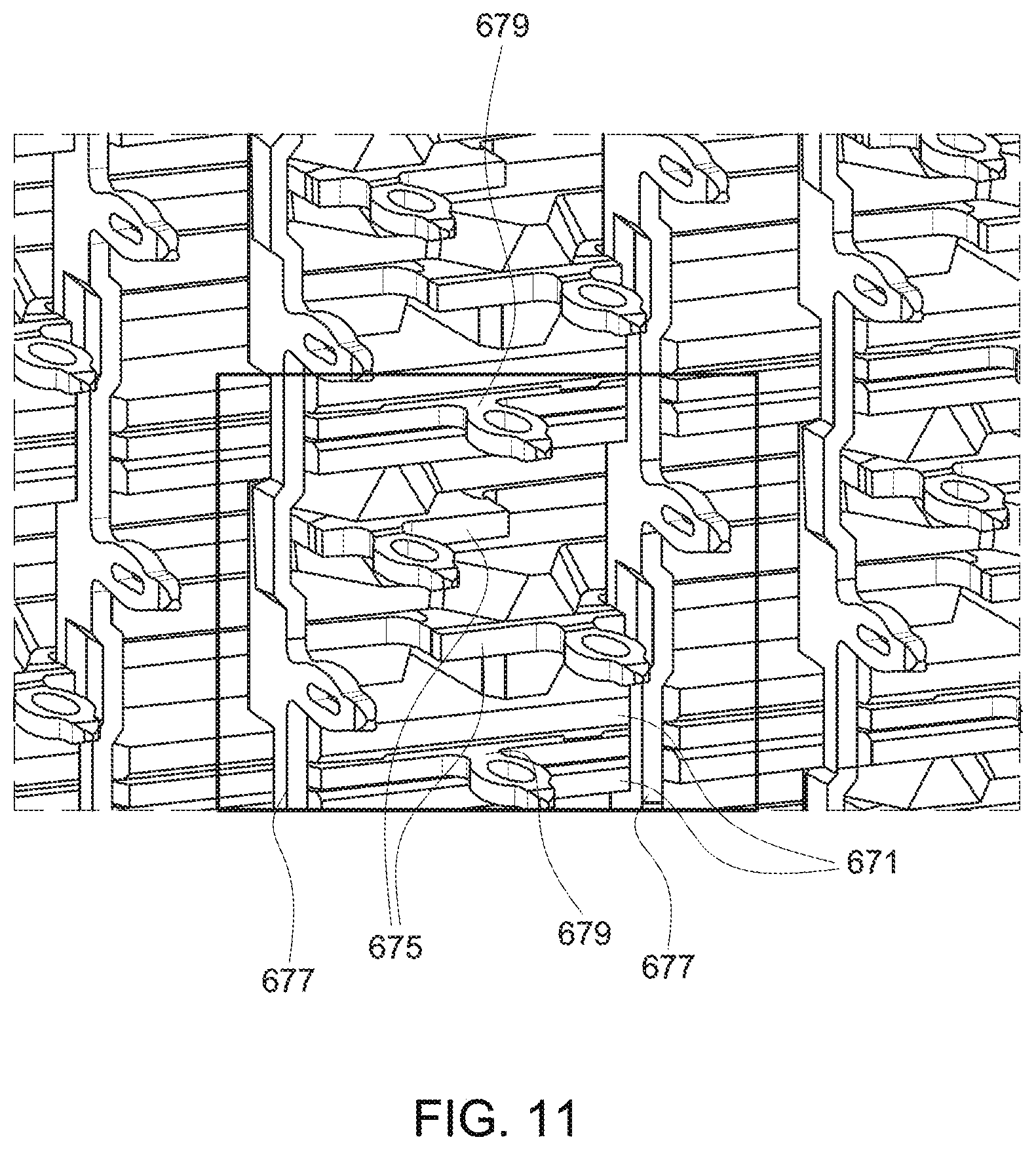 Patent US12328812 Figure 11 – Connector and printed circuit board with surface ground plane