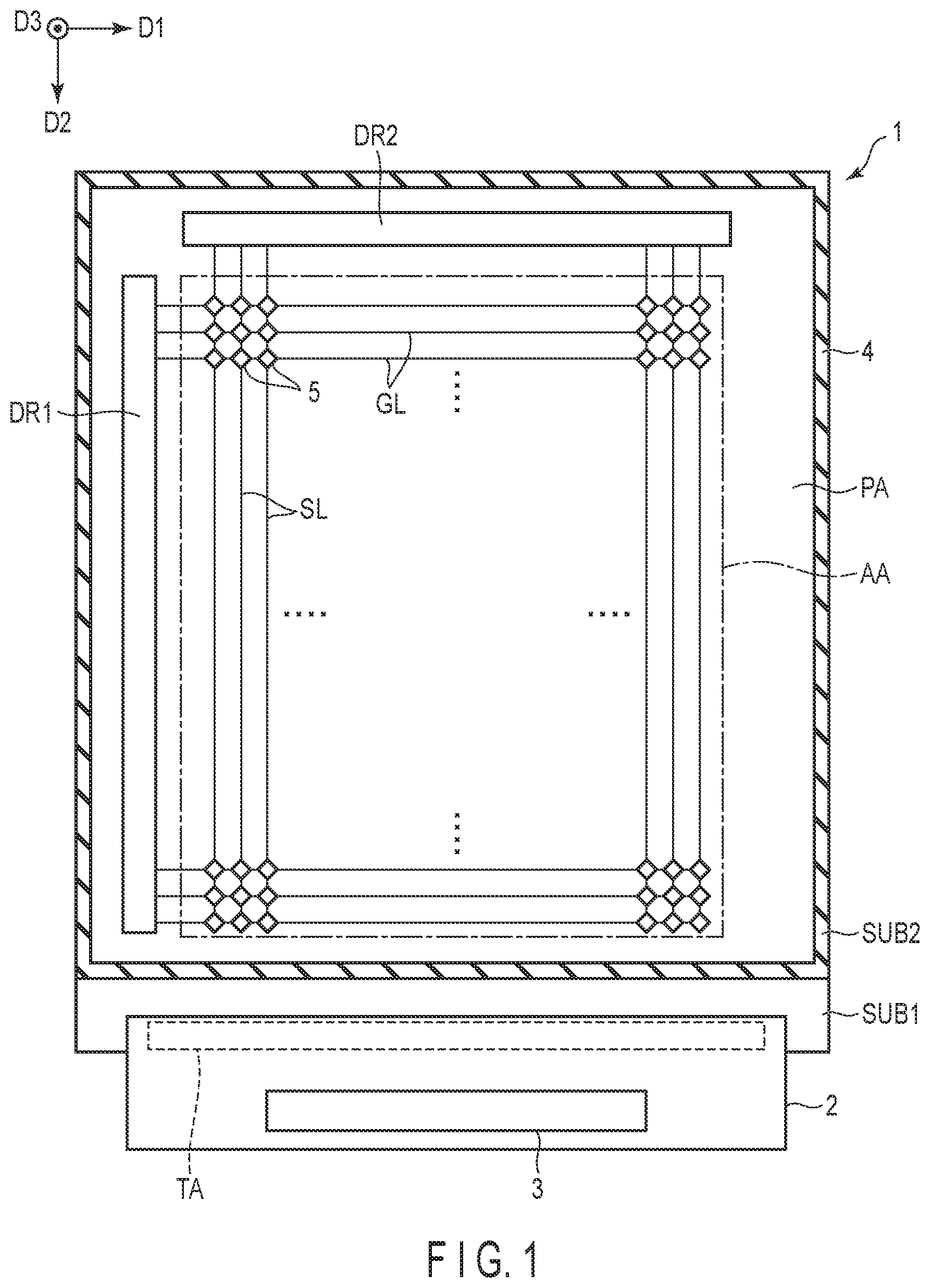 Patent US12328813 Figure 1 – Electronic device