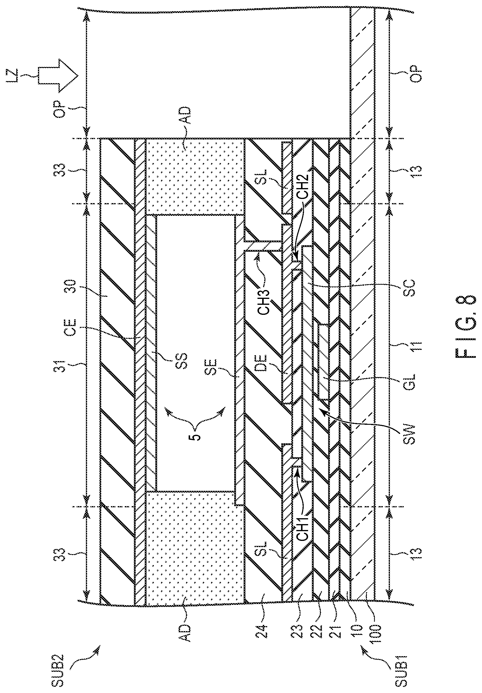 Patent US12328813 Figure 8 – Electronic device