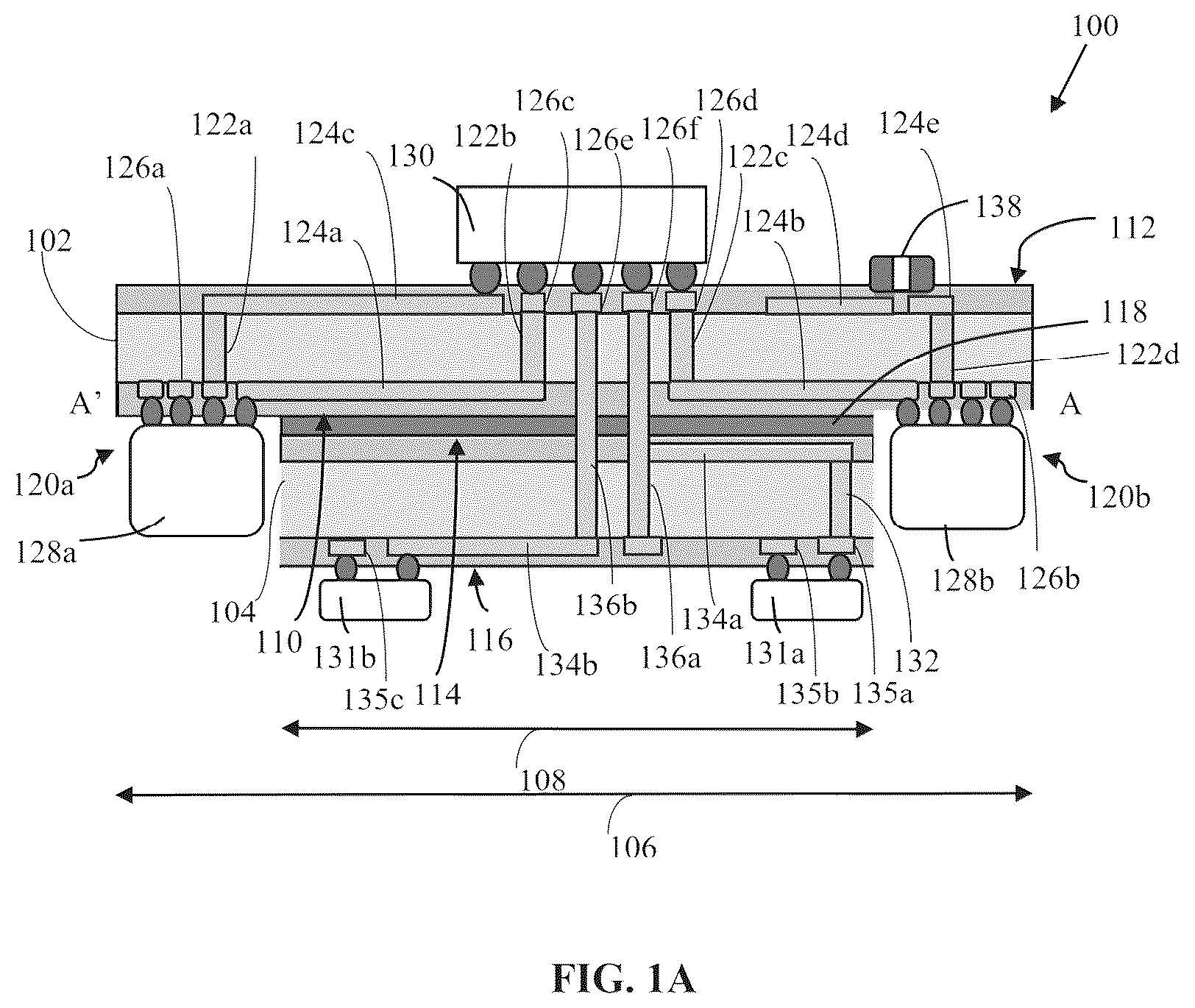 Patent US12328816 Figure 1 – Asymmetrical laminated circuit boards for improved electrical performance