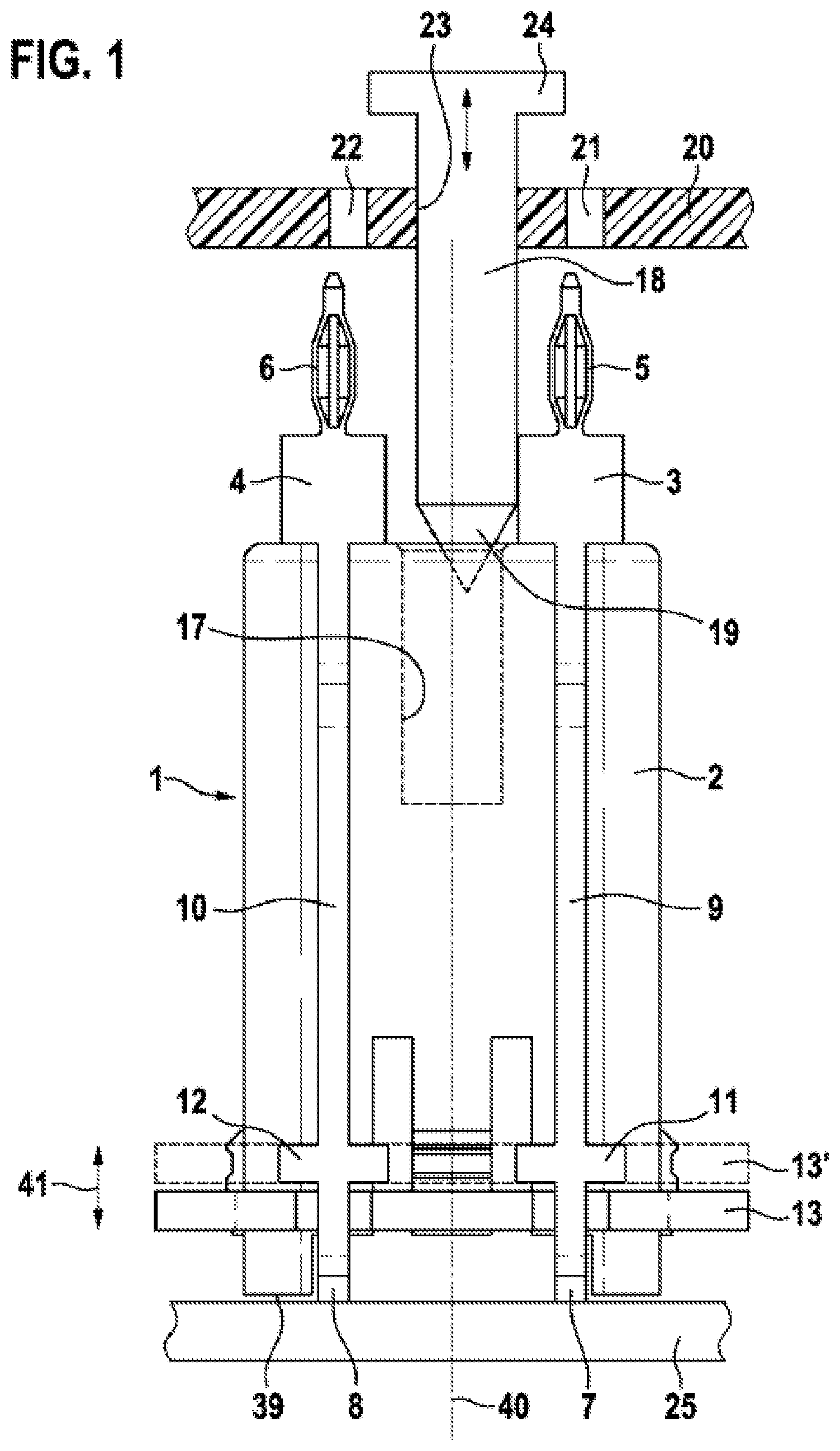 Patent US12328819 Figure 1 – Connection element for electrically connecting two circuit carriers