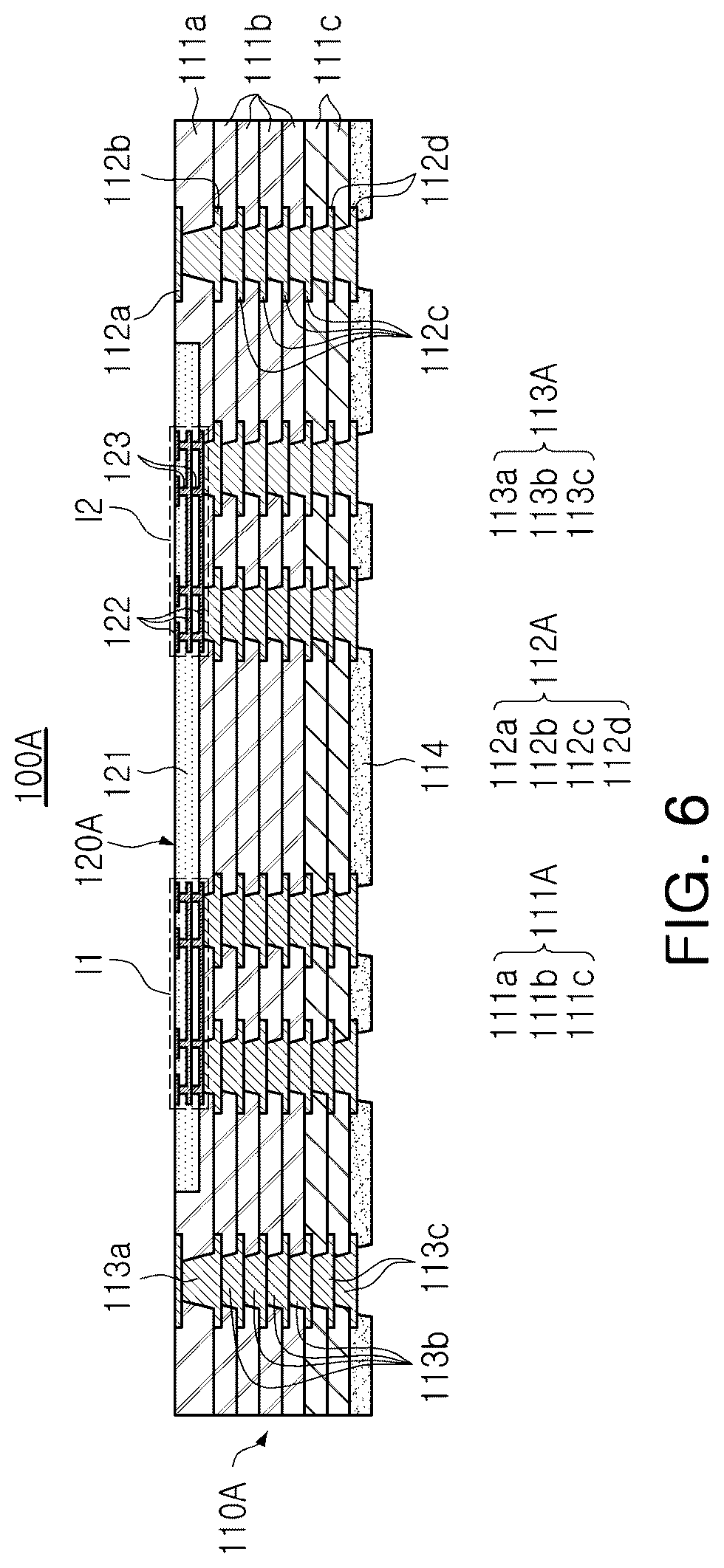 Patent US12328820 Figure 5 – Printed circuit board and a semiconductor package including the same