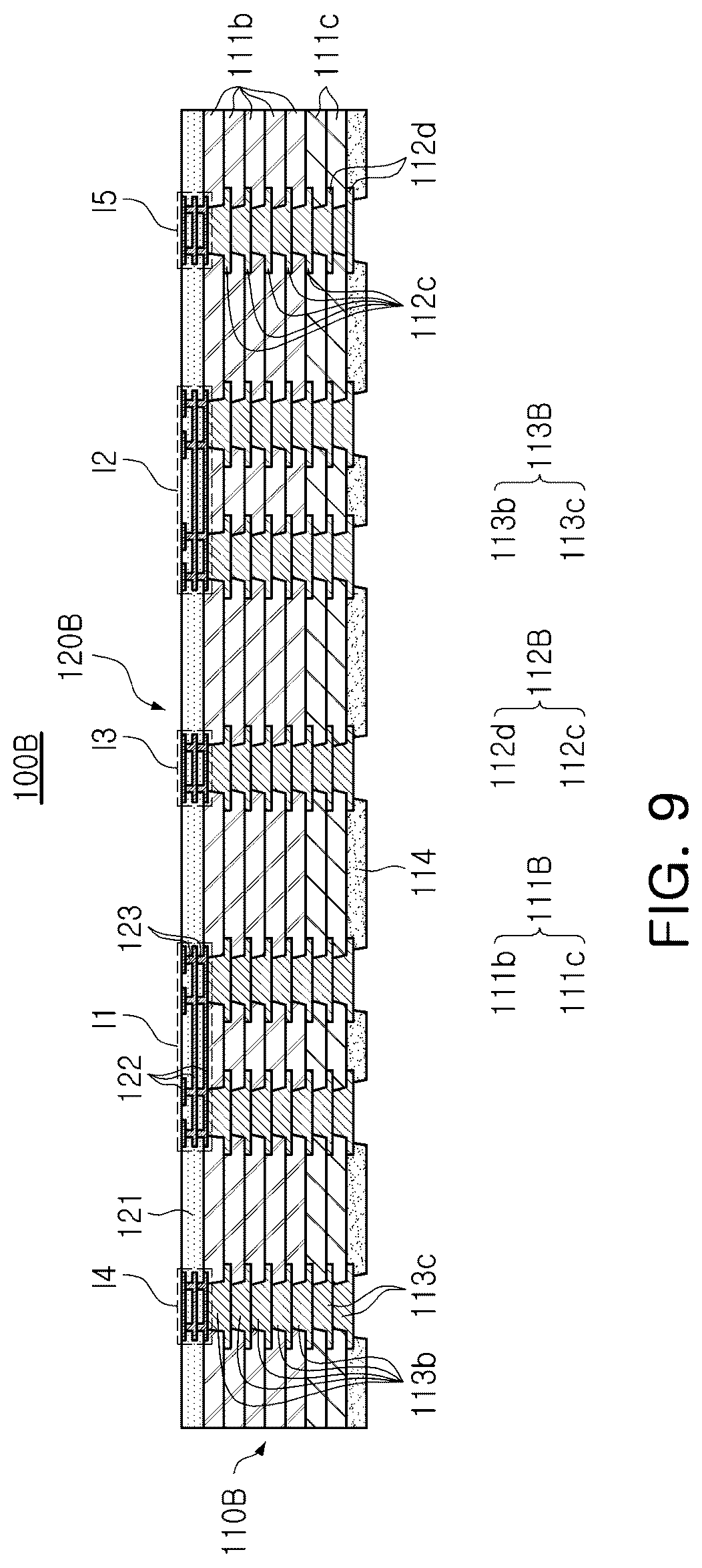 Patent US12328820 Figure 15 – Printed circuit board and a semiconductor package including the same