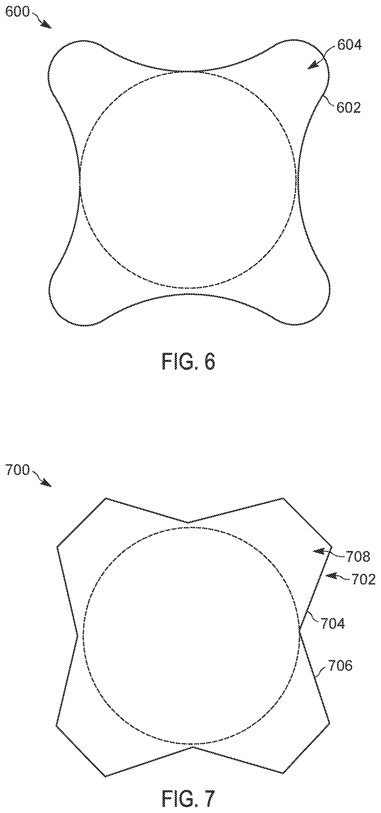 Patent US12328826 Figure 6 – Solder pads with concave edges for ball grid arrays