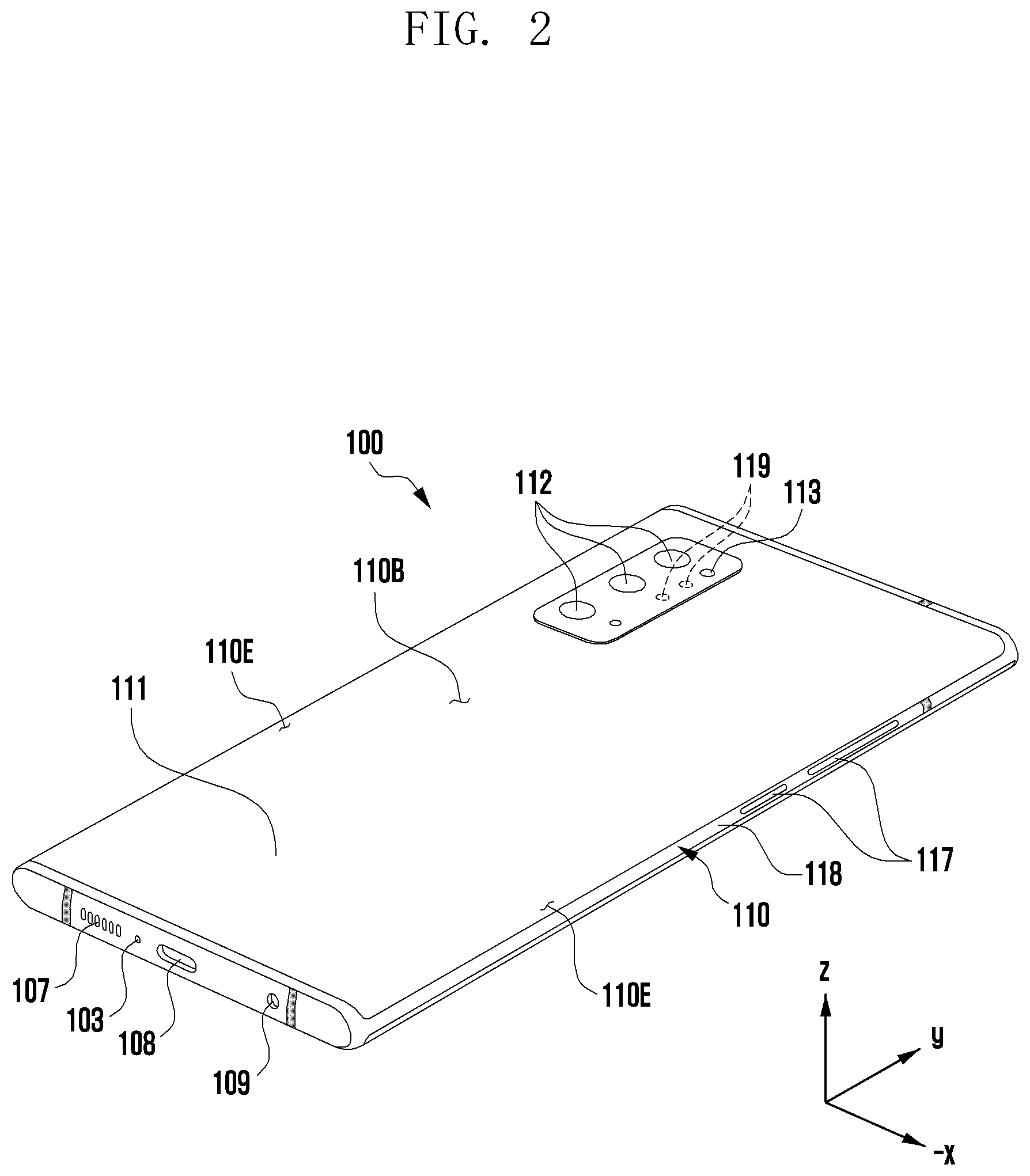 Patent US12328831 Figure 2 – Electronic device including air vent