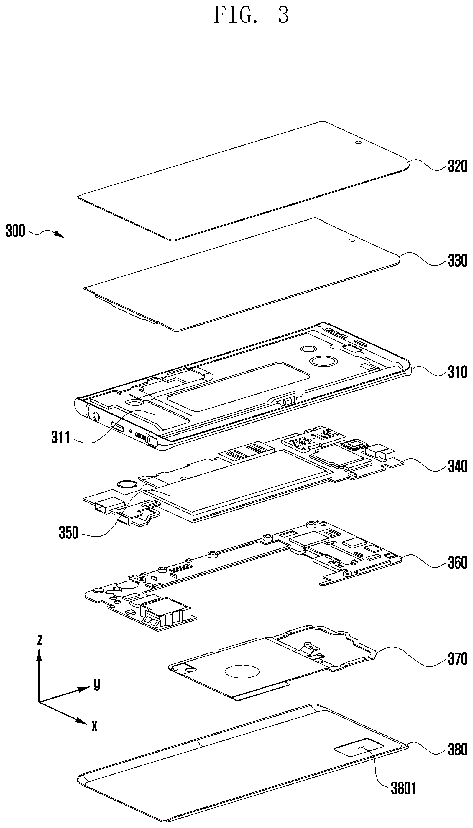 Patent US12328831 Figure 3 – Electronic device including air vent