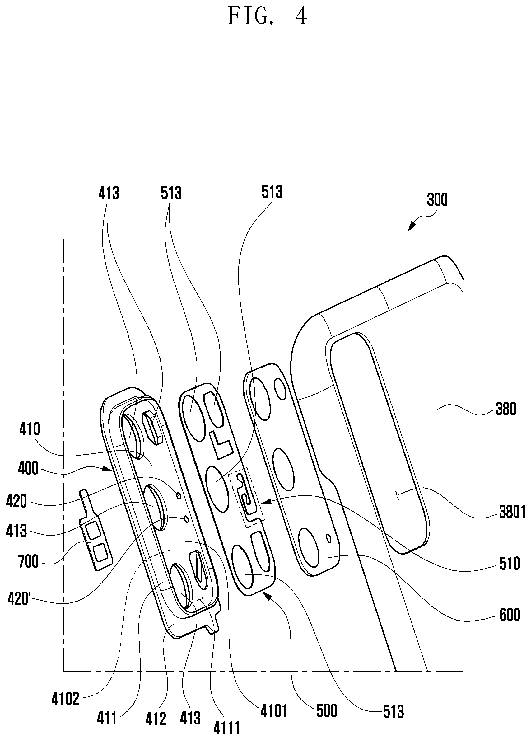 Patent US12328831 Figure 4 – Electronic device including air vent