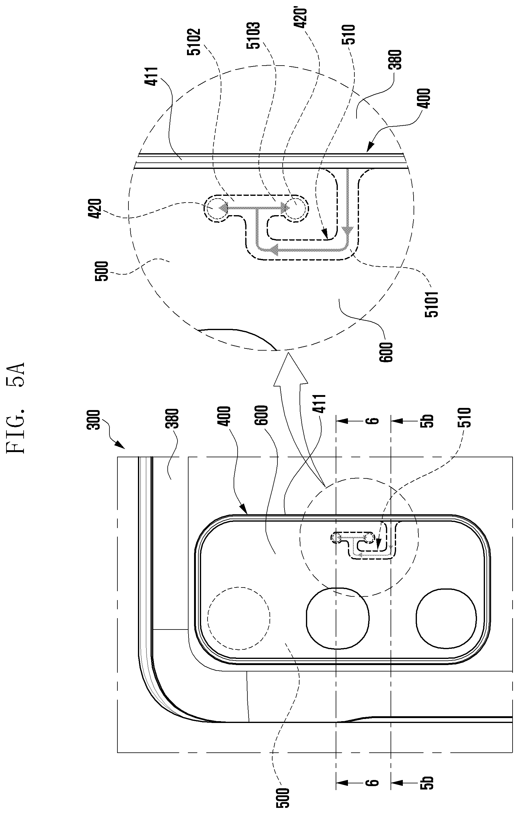 Patent US12328831 Figure 5 – Electronic device including air vent