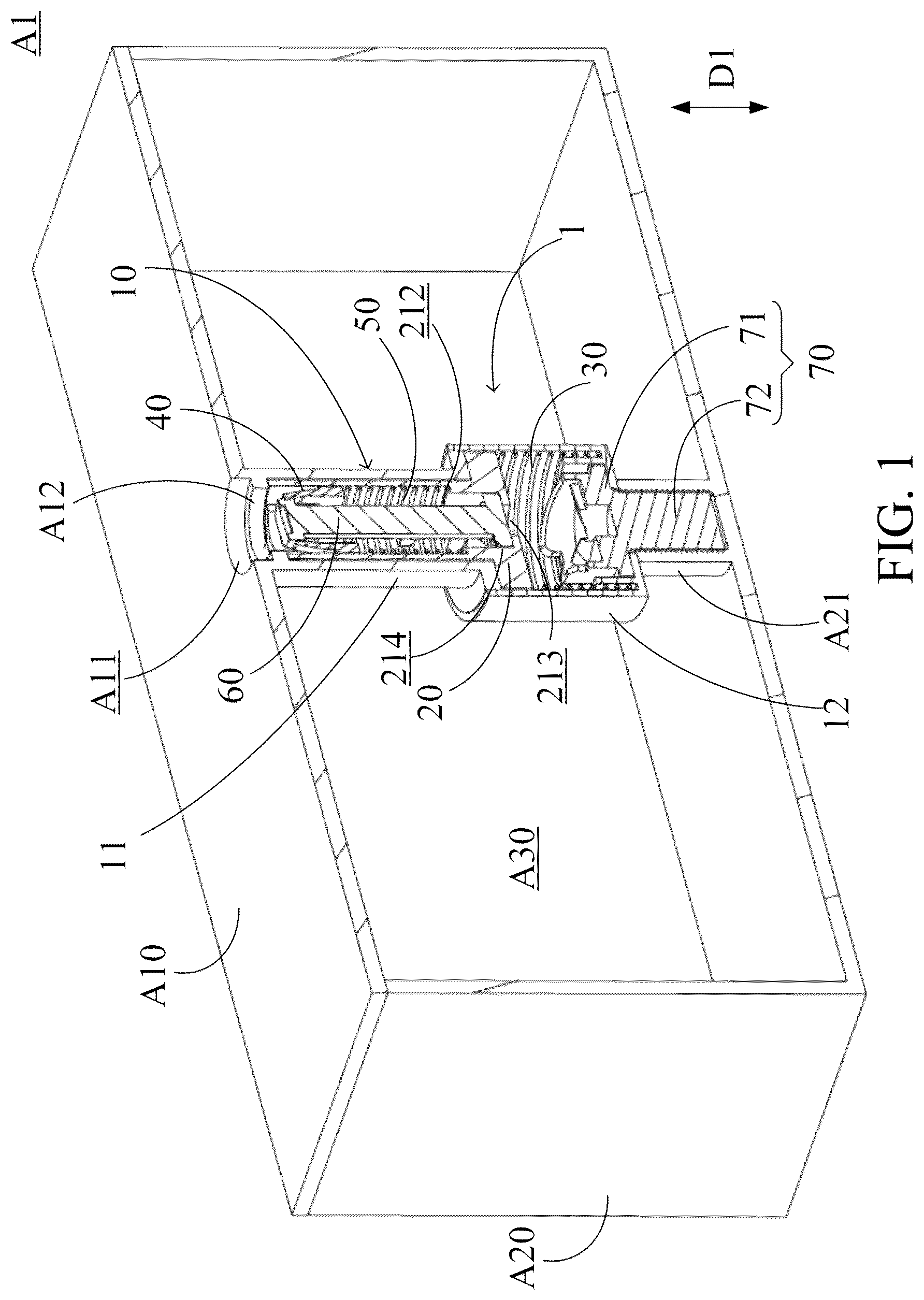 Patent US12328834 Figure 1 – Electronic devices with anti-disassembly mechanisms and the operation method thereof