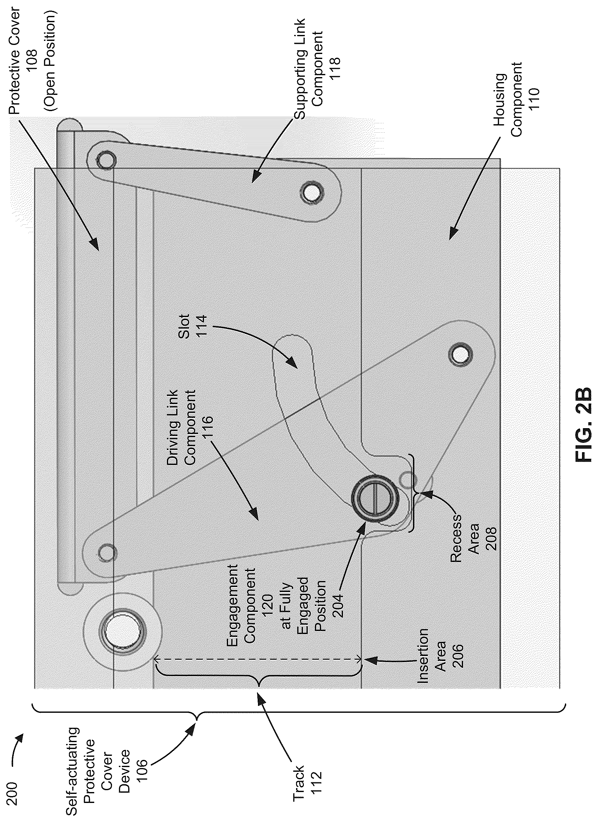 Patent US12328836 Figure 5 – Self-actuating protective cover device for connectors of a field-replaceable unit