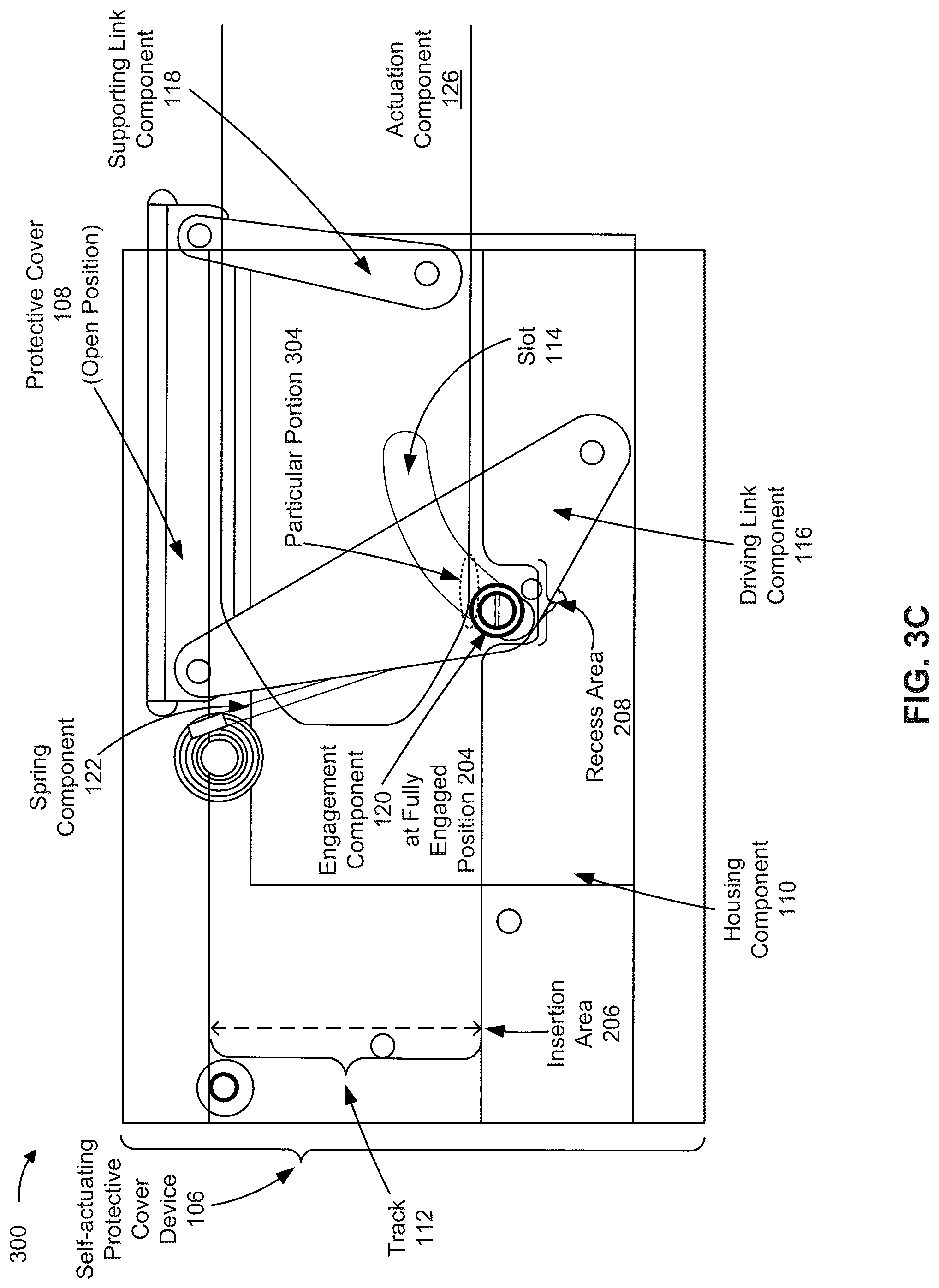 Patent US12328836 Figure 8 – Self-actuating protective cover device for connectors of a field-replaceable unit