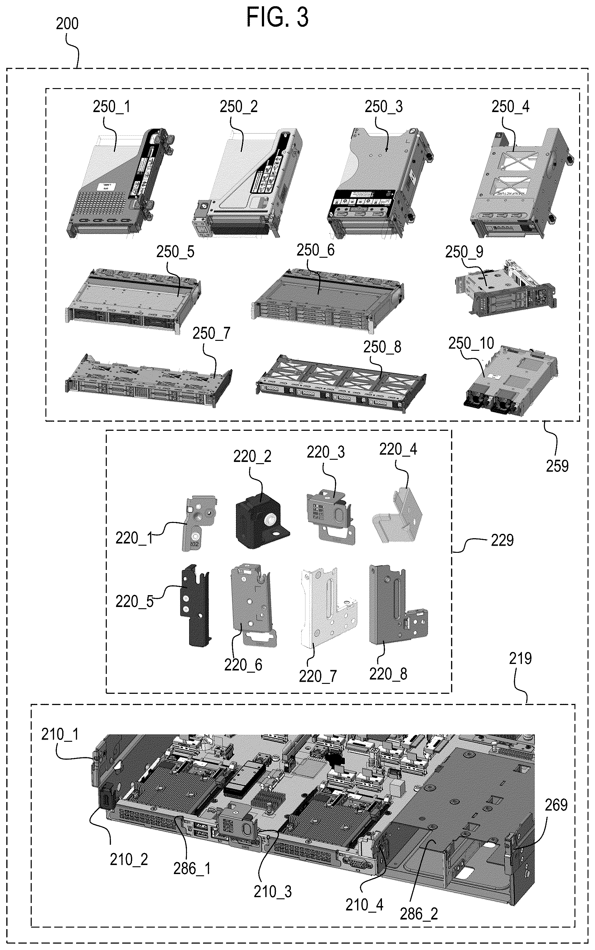 Patent US12328839 Figure 3 – Modular rear panel system for chassis of electronic device
