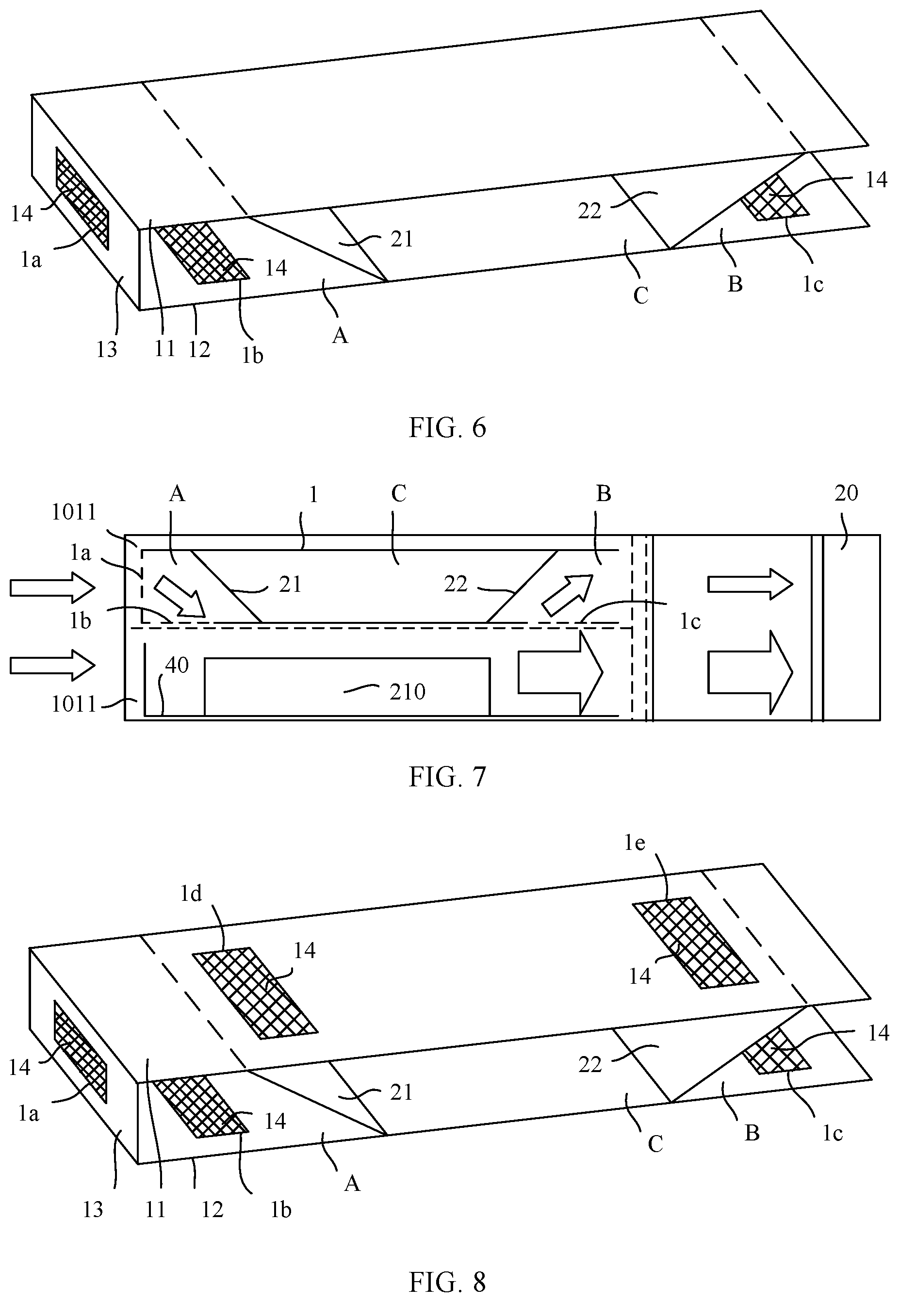 Patent US12328841 Figure 3 – Air deflection plug-in unit, cabinet, electronic device, and manufacturing method for air deflection plug-in unit