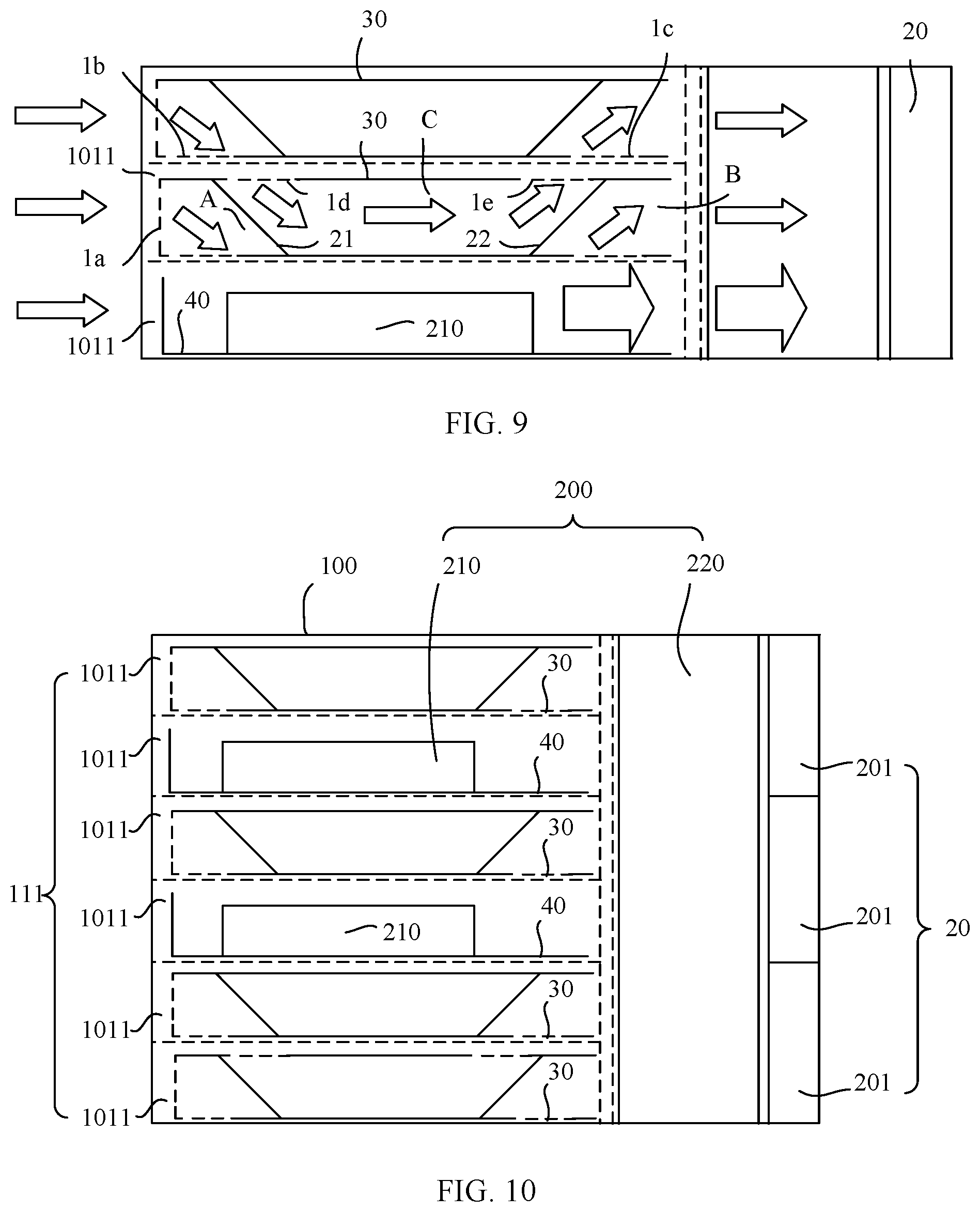 Patent US12328841 Figure 4 – Air deflection plug-in unit, cabinet, electronic device, and manufacturing method for air deflection plug-in unit