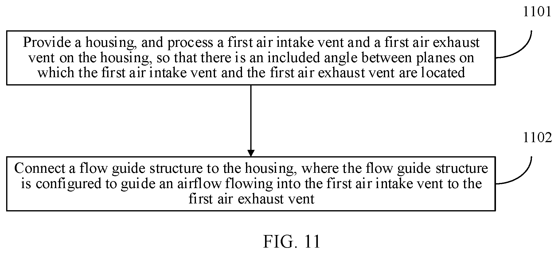 Patent US12328841 Figure 5 – Air deflection plug-in unit, cabinet, electronic device, and manufacturing method for air deflection plug-in unit