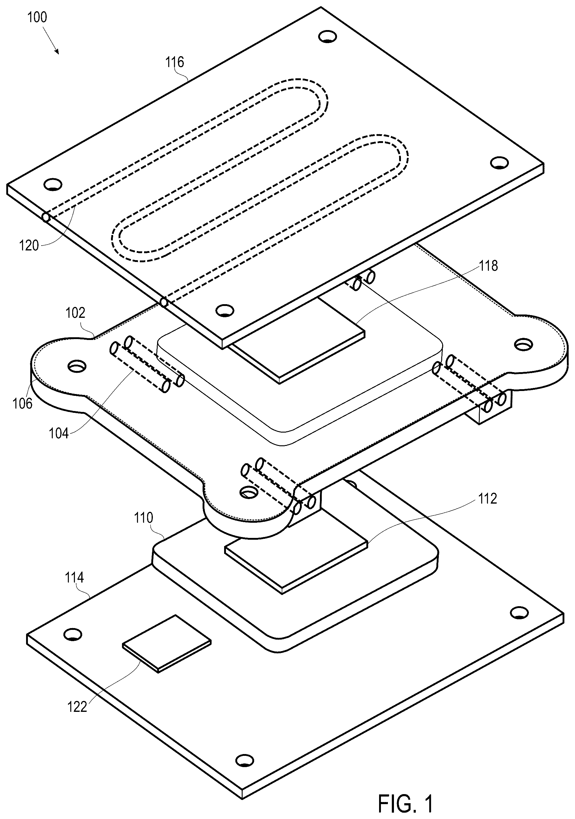Patent US12328843 Figure 1 – Hybrid heat spreading and heating of a computing system in an autonomous vehicle